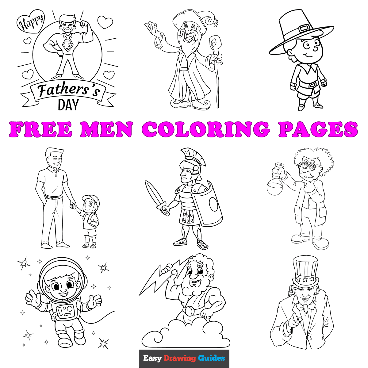 Free Men Coloring Pages For Kids