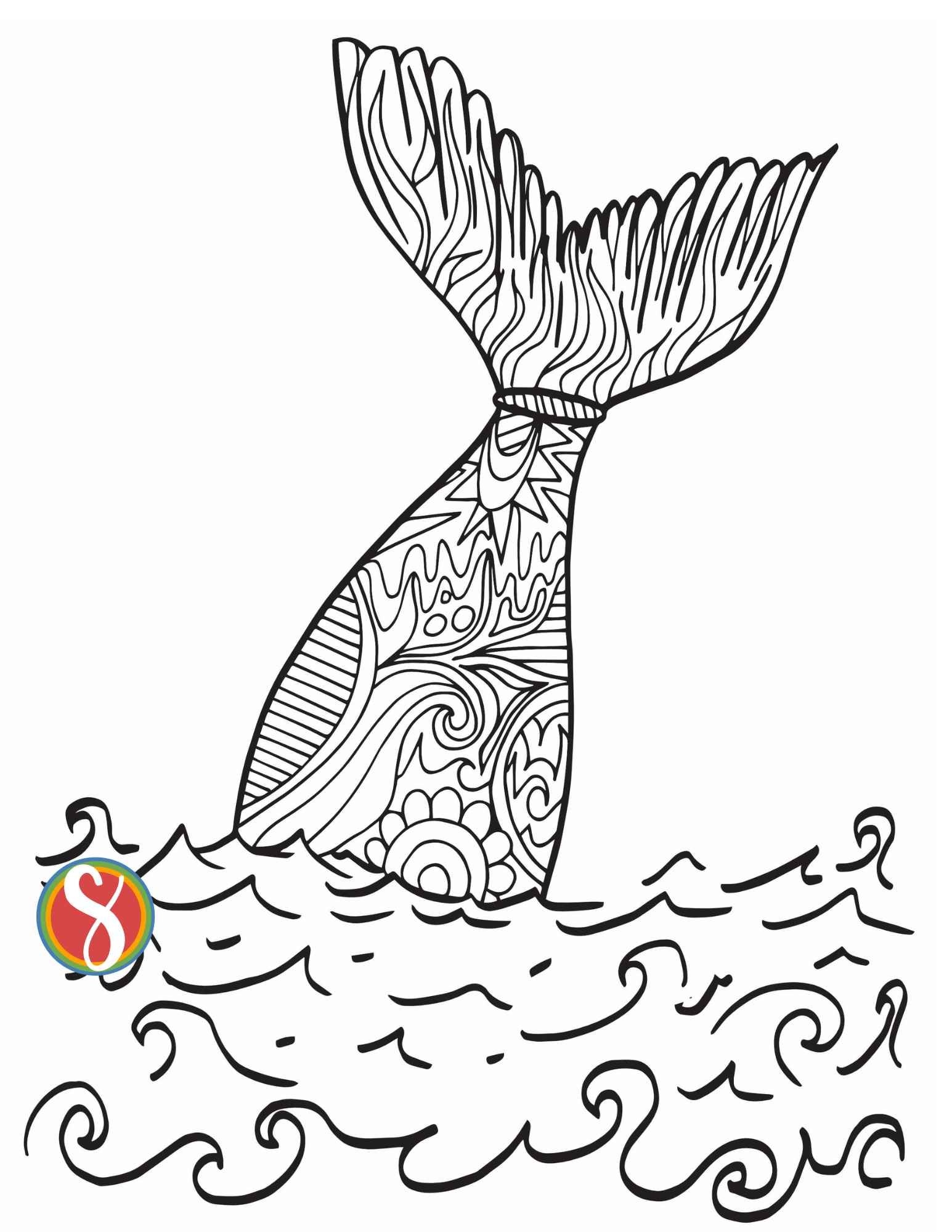 Free Mermaid Coloring Pages Stevie Doodles