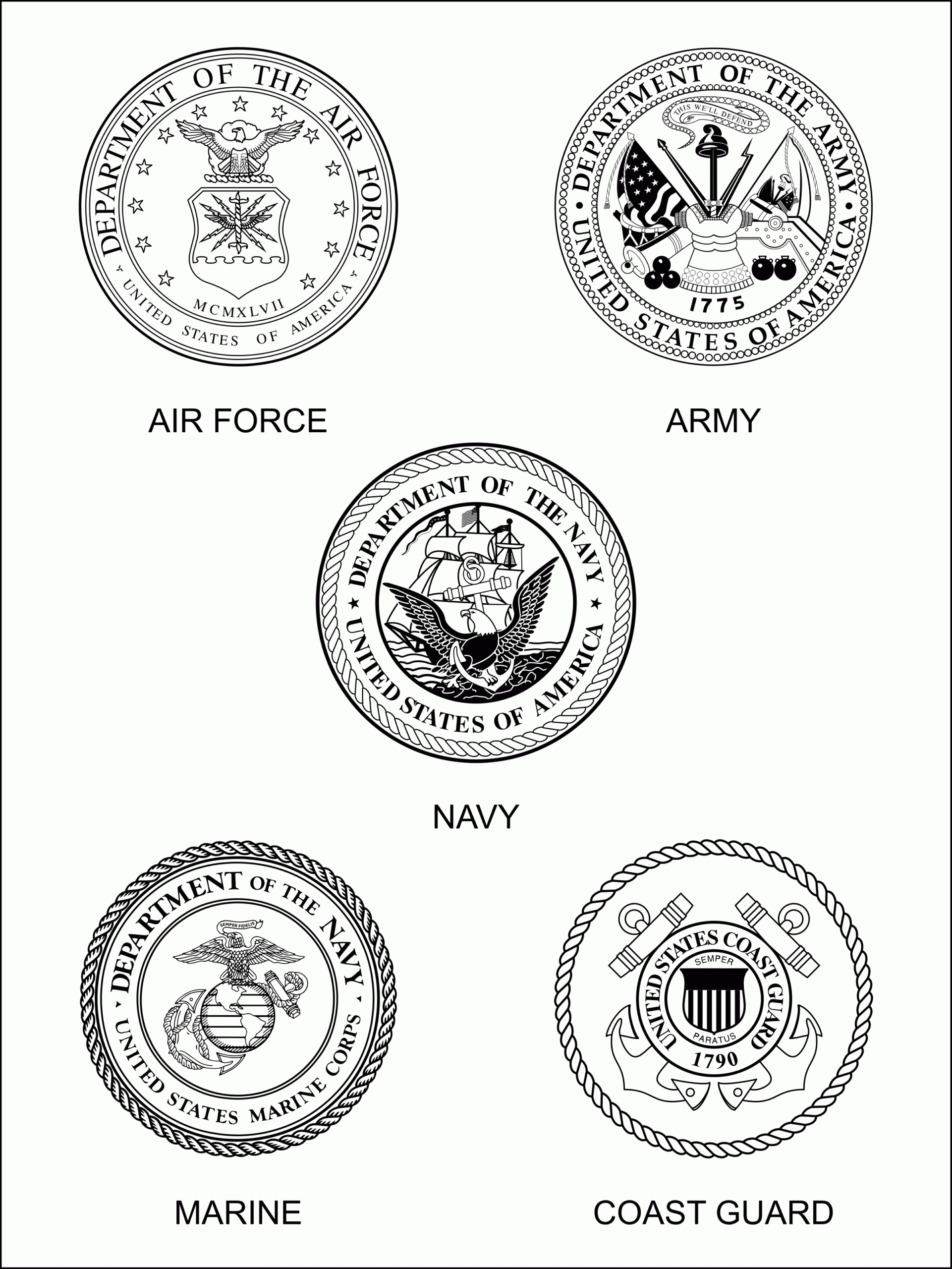 Free Military Emblems Coloring Pages Download Free Military Emblems Coloring Pages Png Images