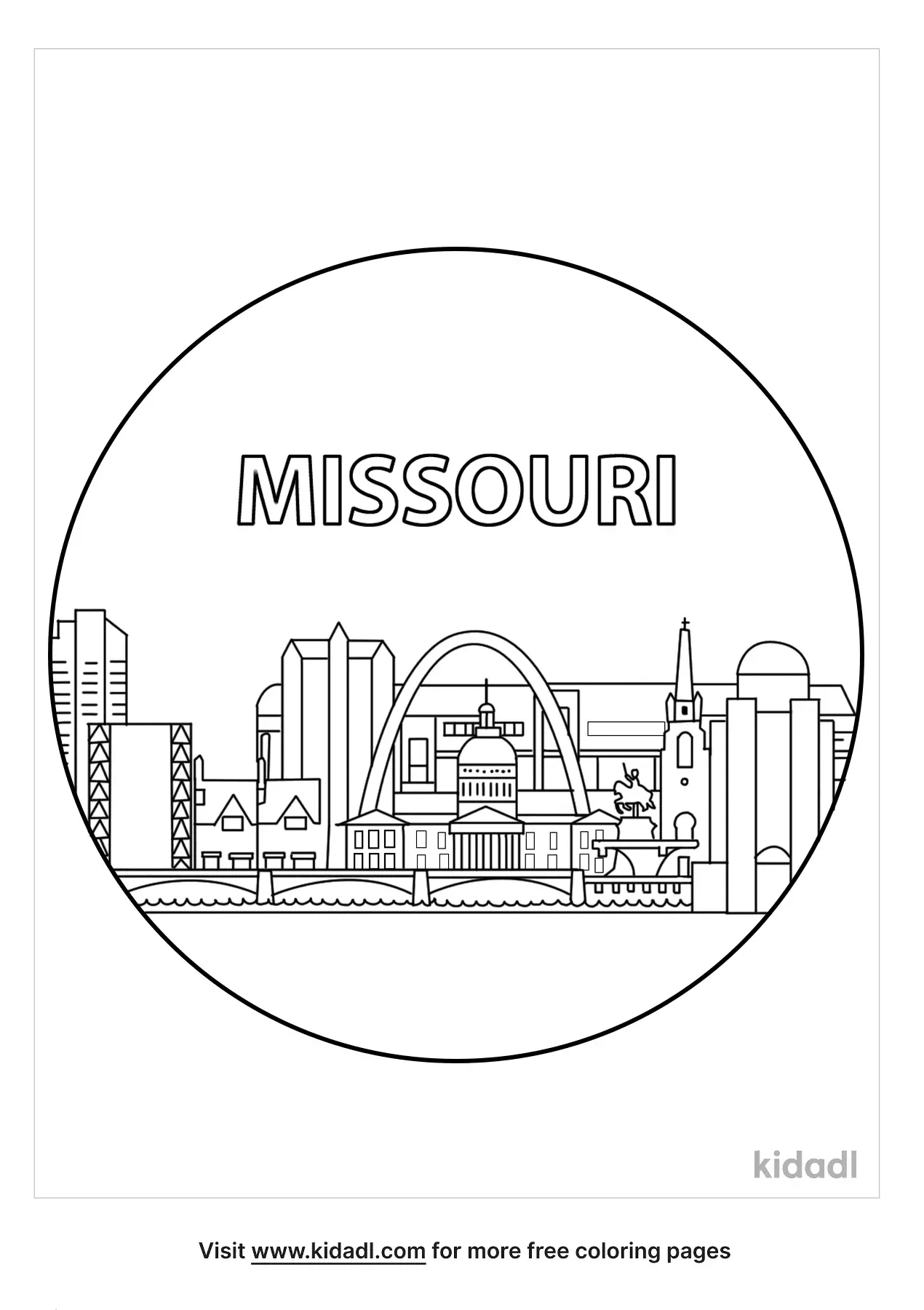 Free Missouri Coloring Page Coloring Page Printables Kidadl