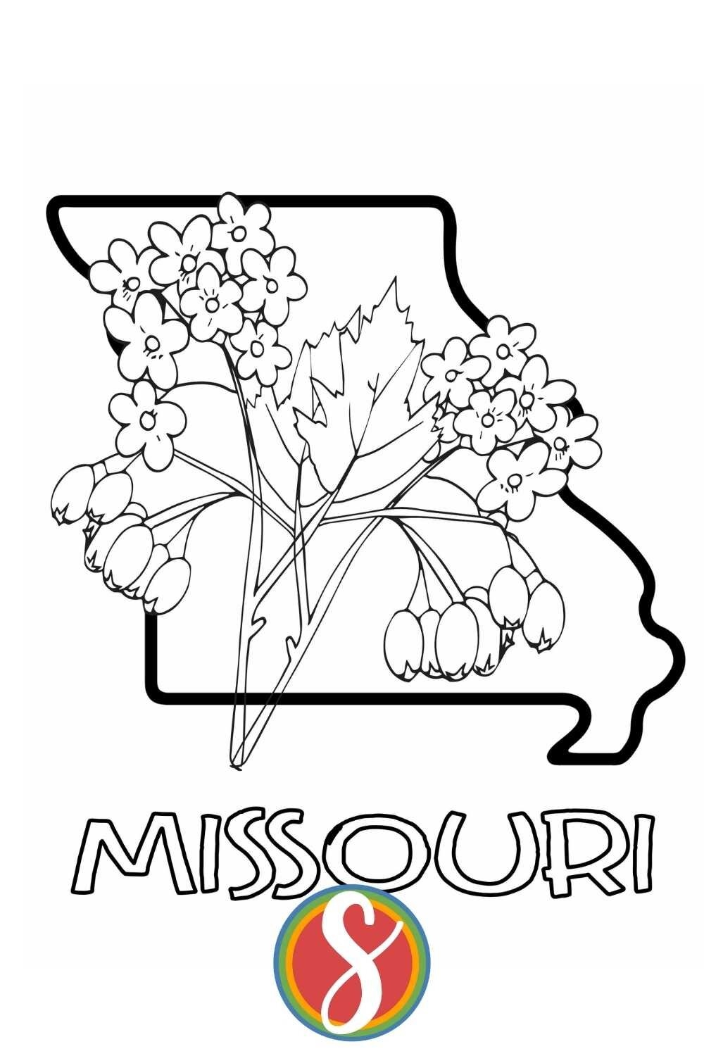 Free Missouri Coloring Pages Stevie Doodles