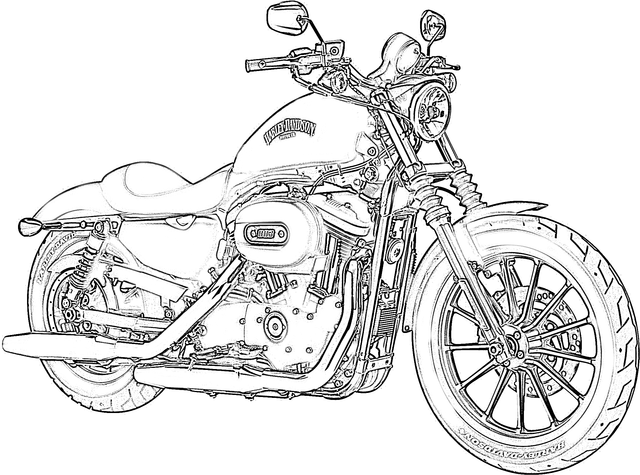 Free Motorcycle Coloring Pages To Print