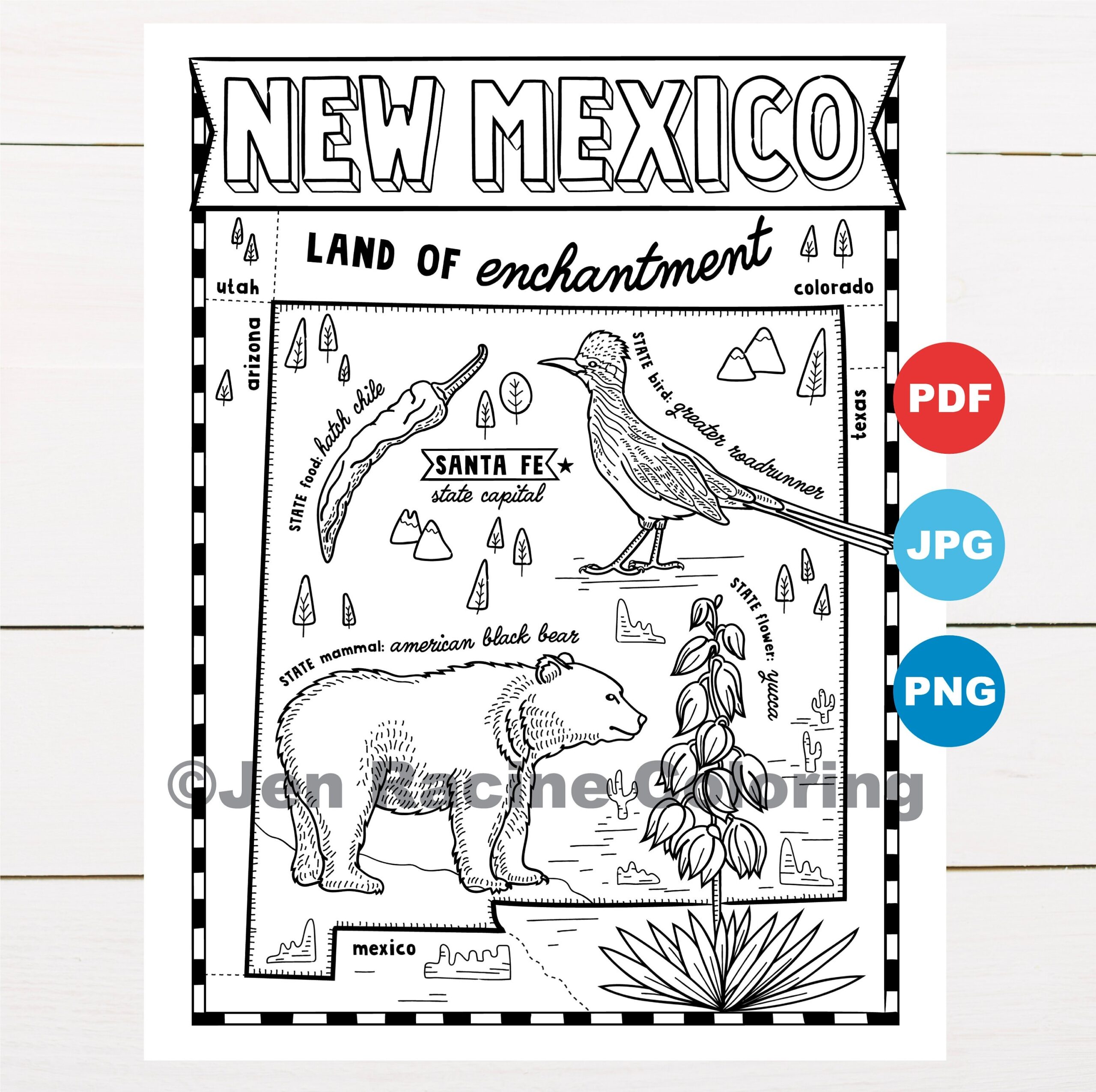 Free New Mexico Coloring Pages
