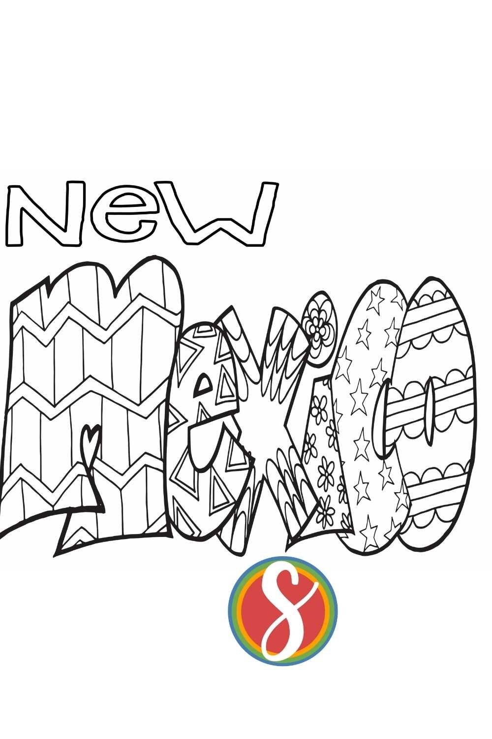 New Mexico Coloring Pages Printables