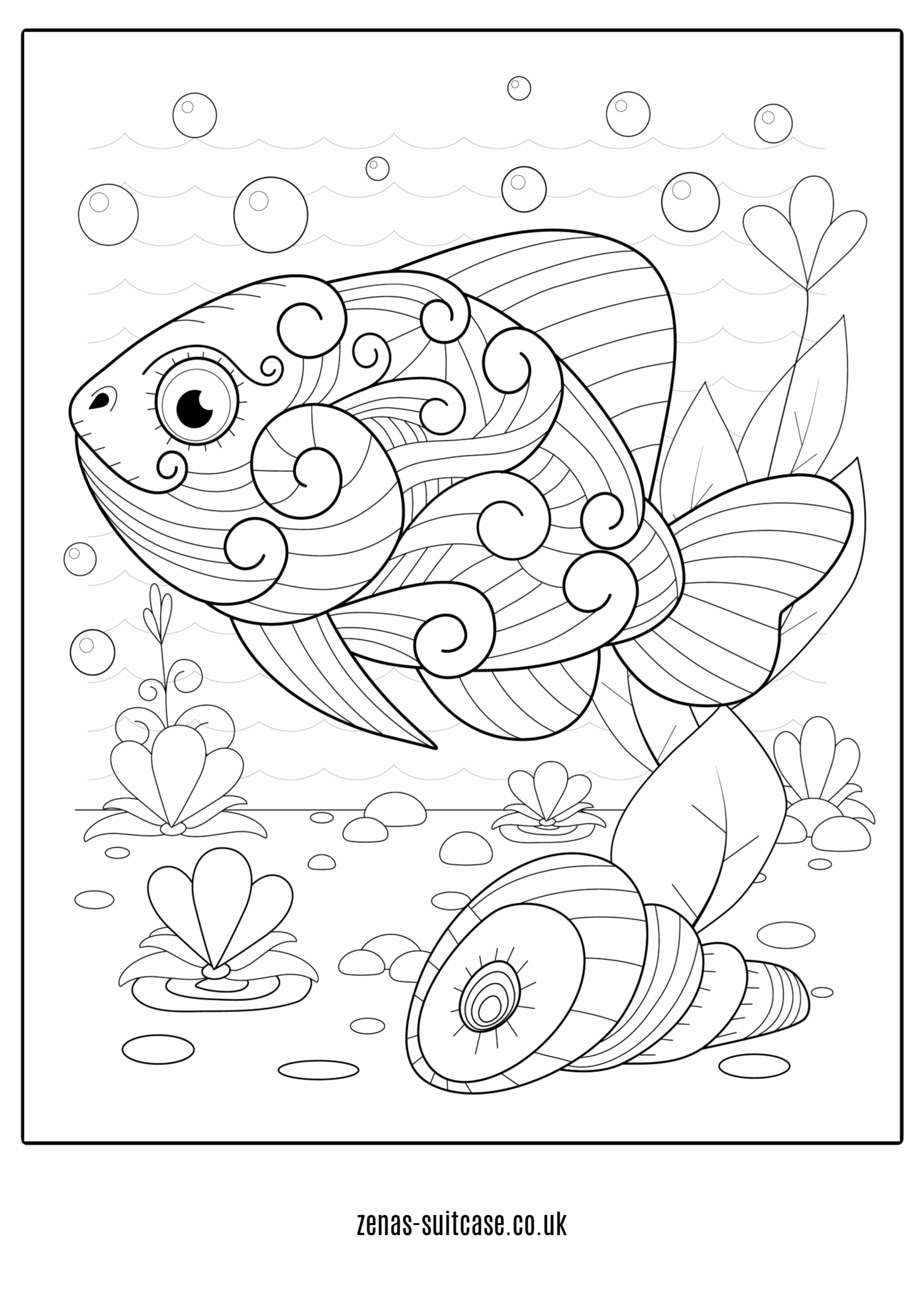 Free Ocean Under The Sea Colouring Pages Artofit