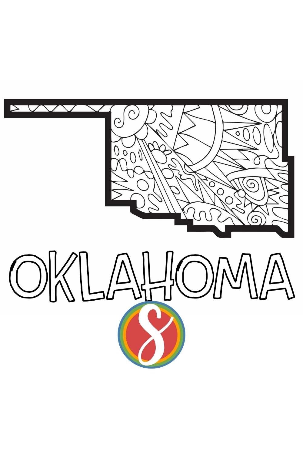 Free Oklahoma Coloring Pages Stevie Doodles
