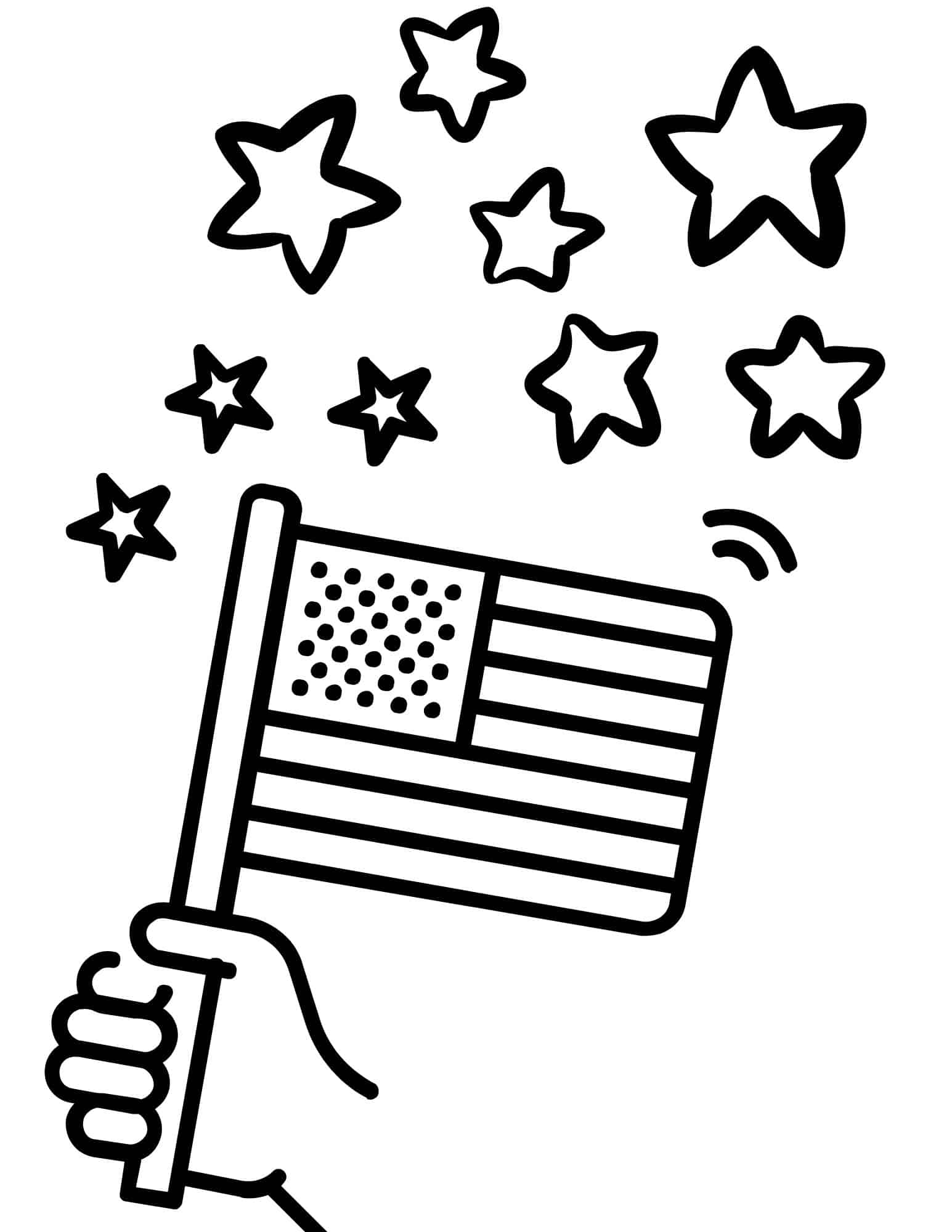 Free Patriotic Coloring Pages Printables