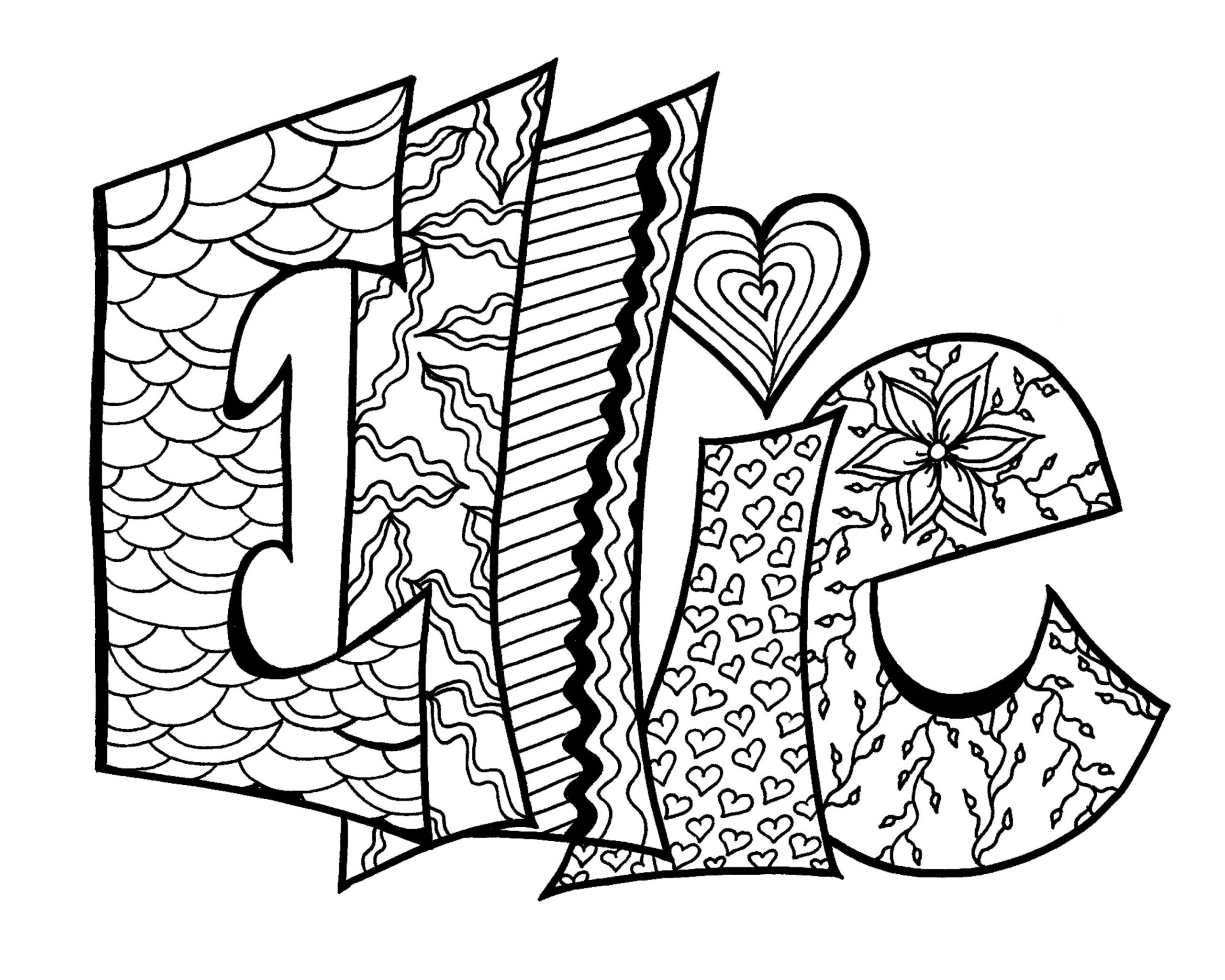 Free Printable Name Coloring Page