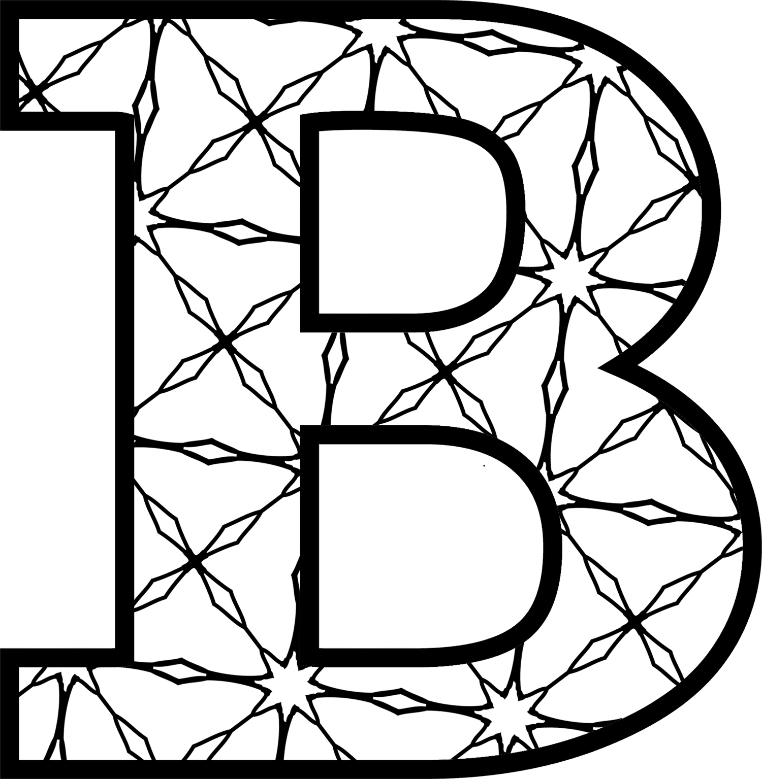 Letter B Printable Coloring Pages
