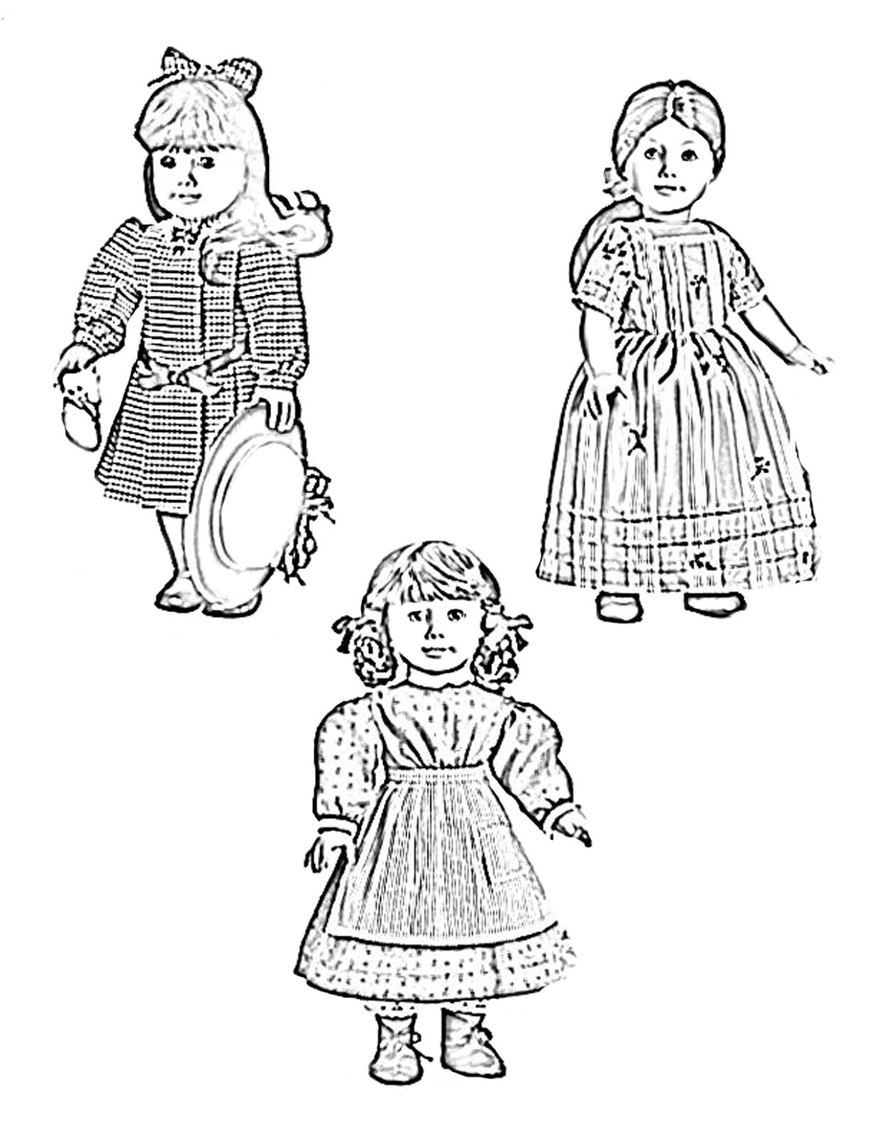Printable Coloring Pages American Girls