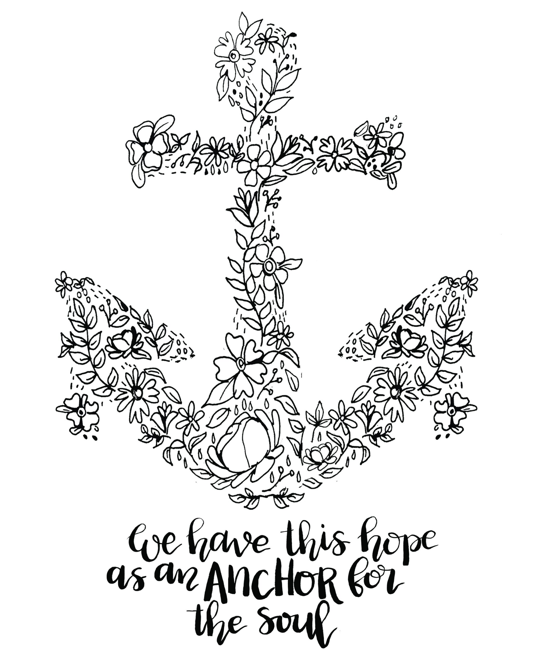 Free Printable Anchor Coloring Pages At GetDrawings Free Download