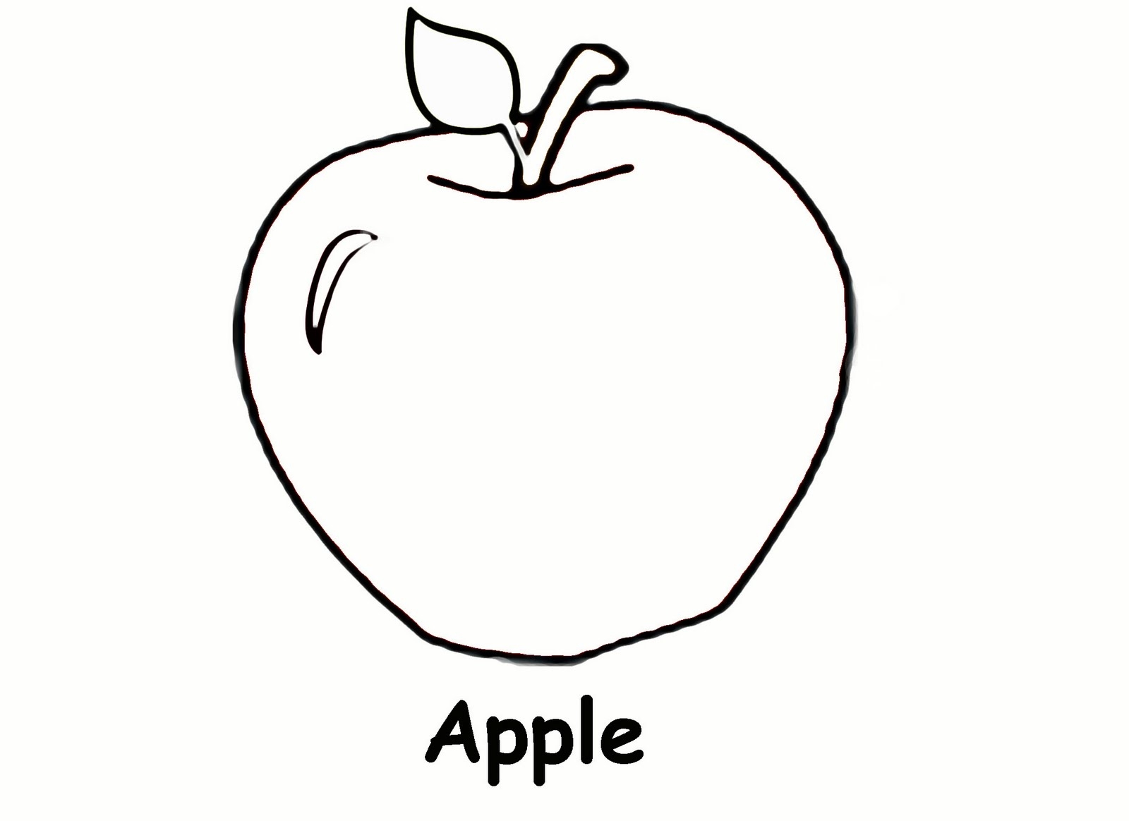 Free Printable Apple Coloring Pages