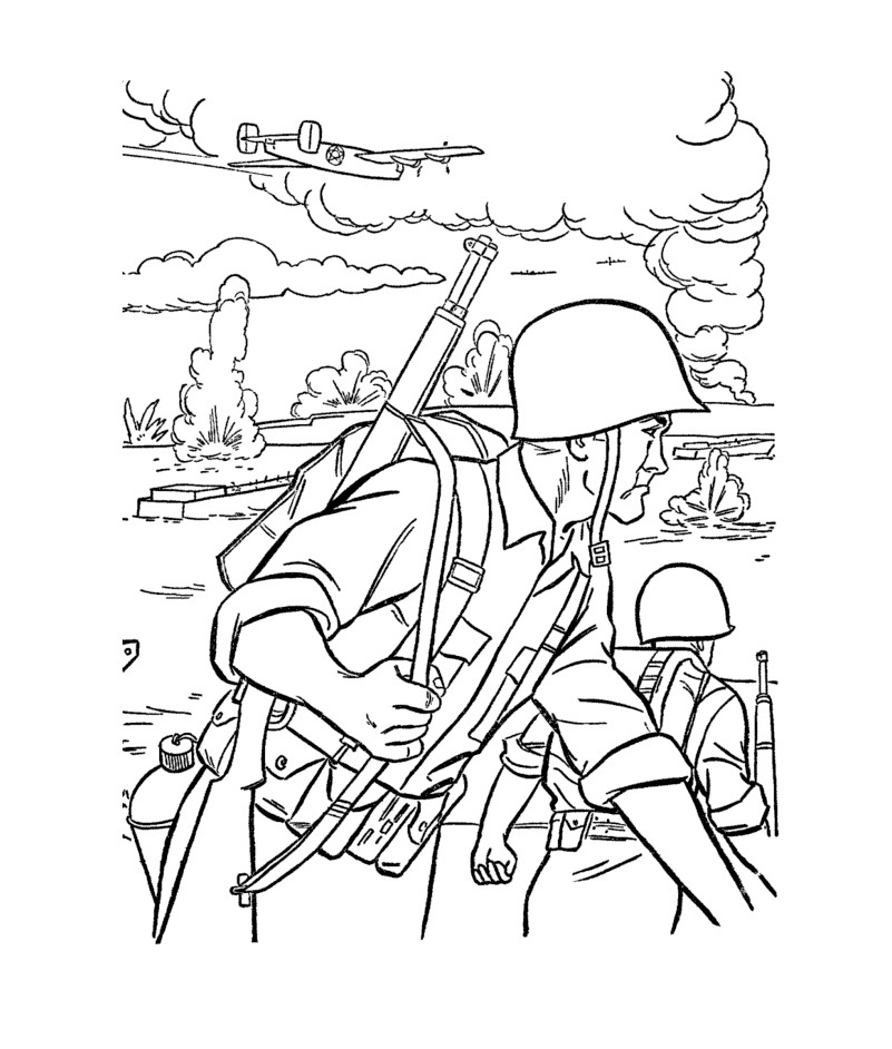 Free Printable Military Coloring Pages