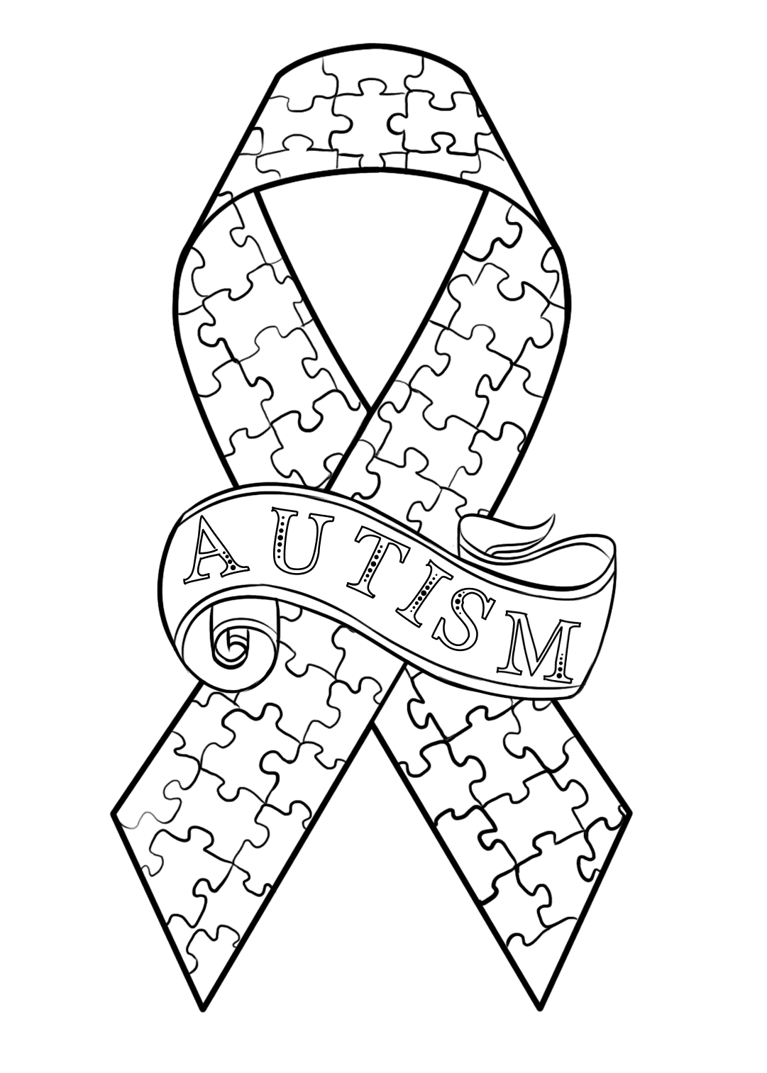 Free Printable Autism Awareness Coloring Pages