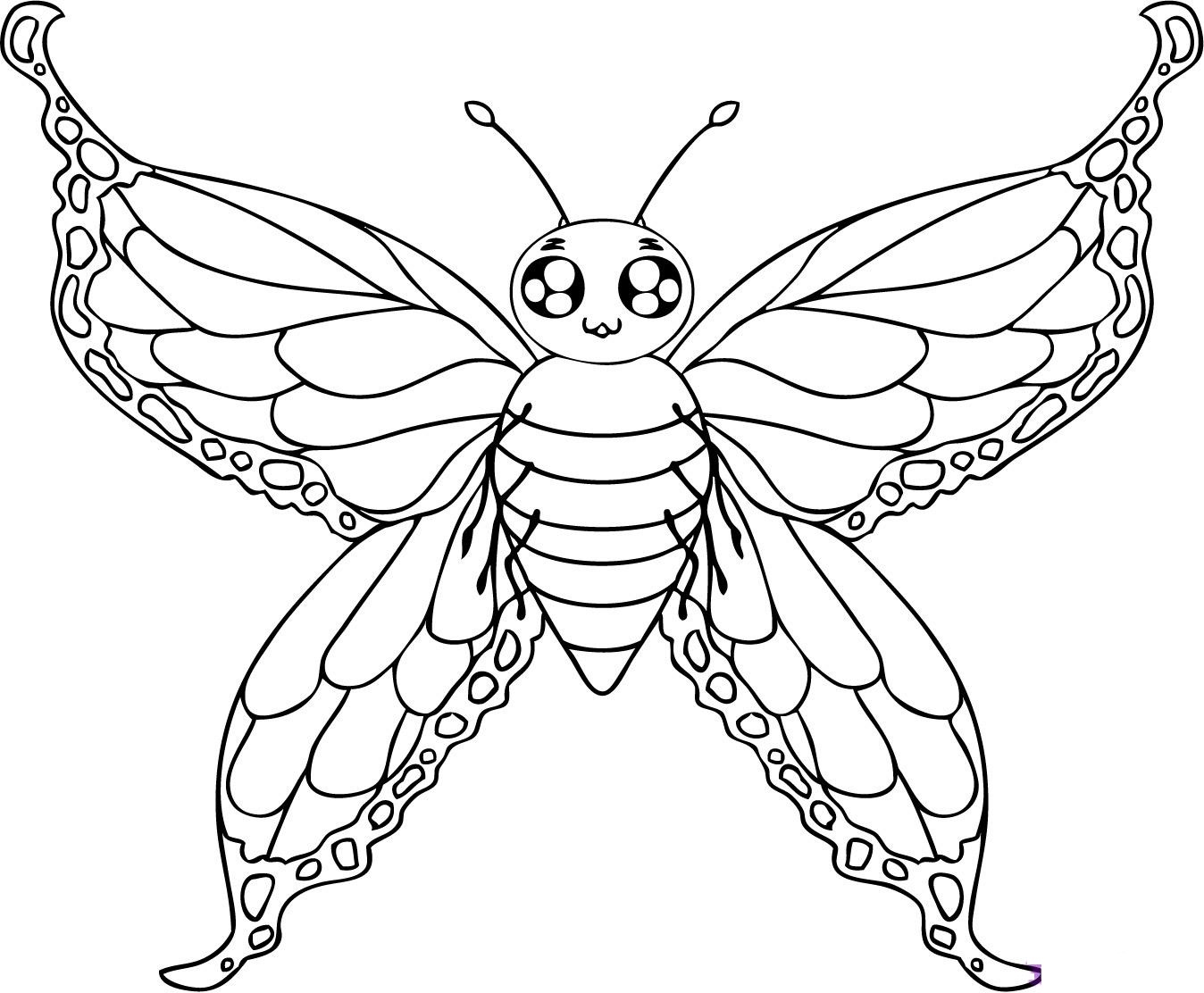 Butterfly Coloring Page Free Printable