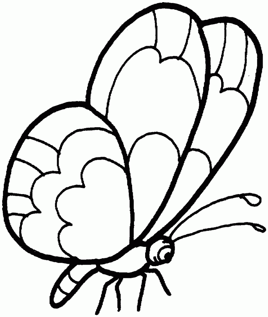 Printable Coloring Pages Cartoon Butterfly