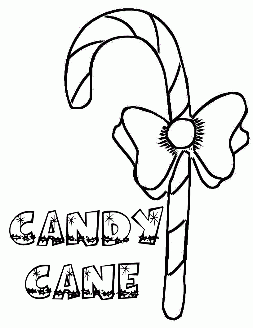 Printable Coloring Pages Candy Canes