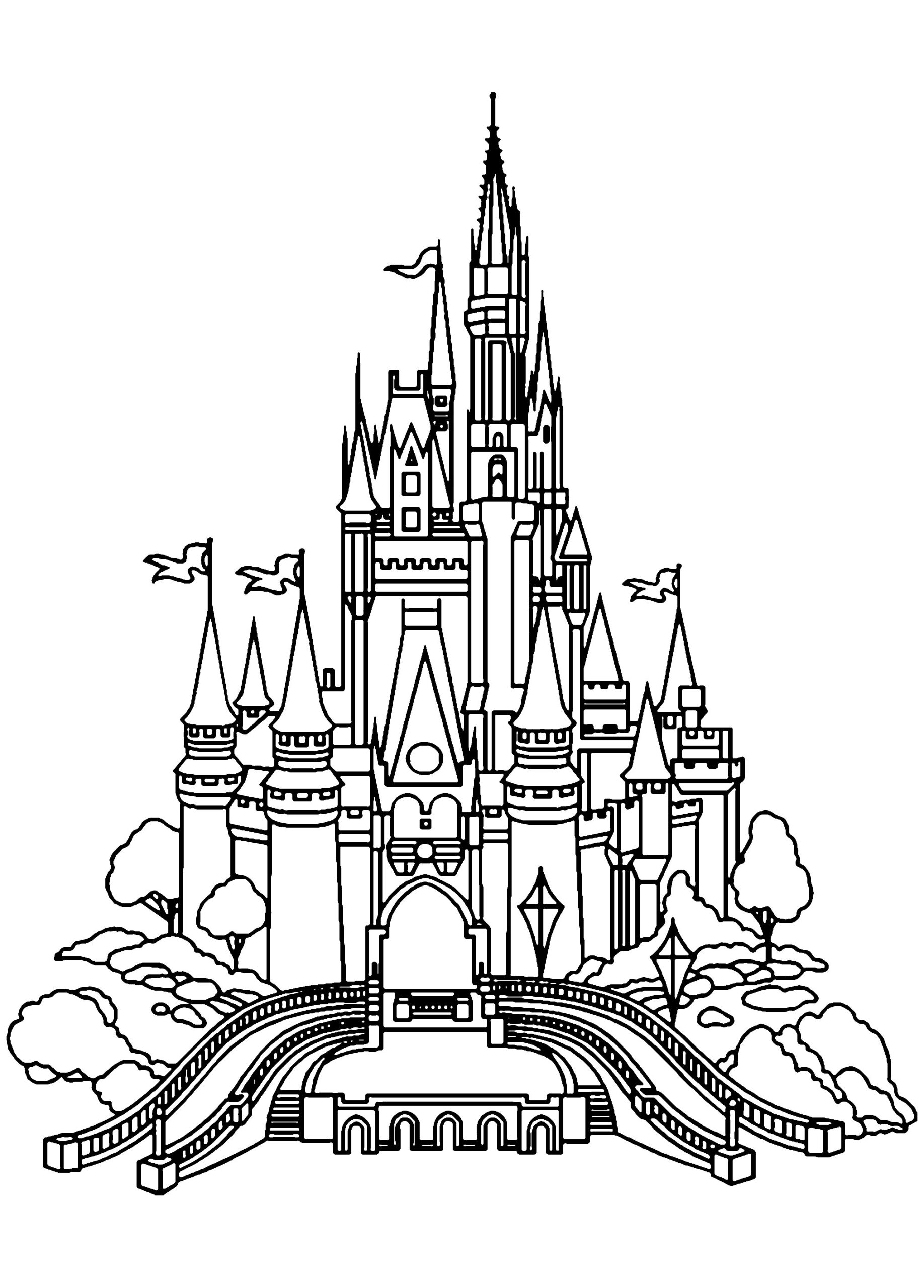 Free Printable Castle Coloring Pages Sketch Coloring Page