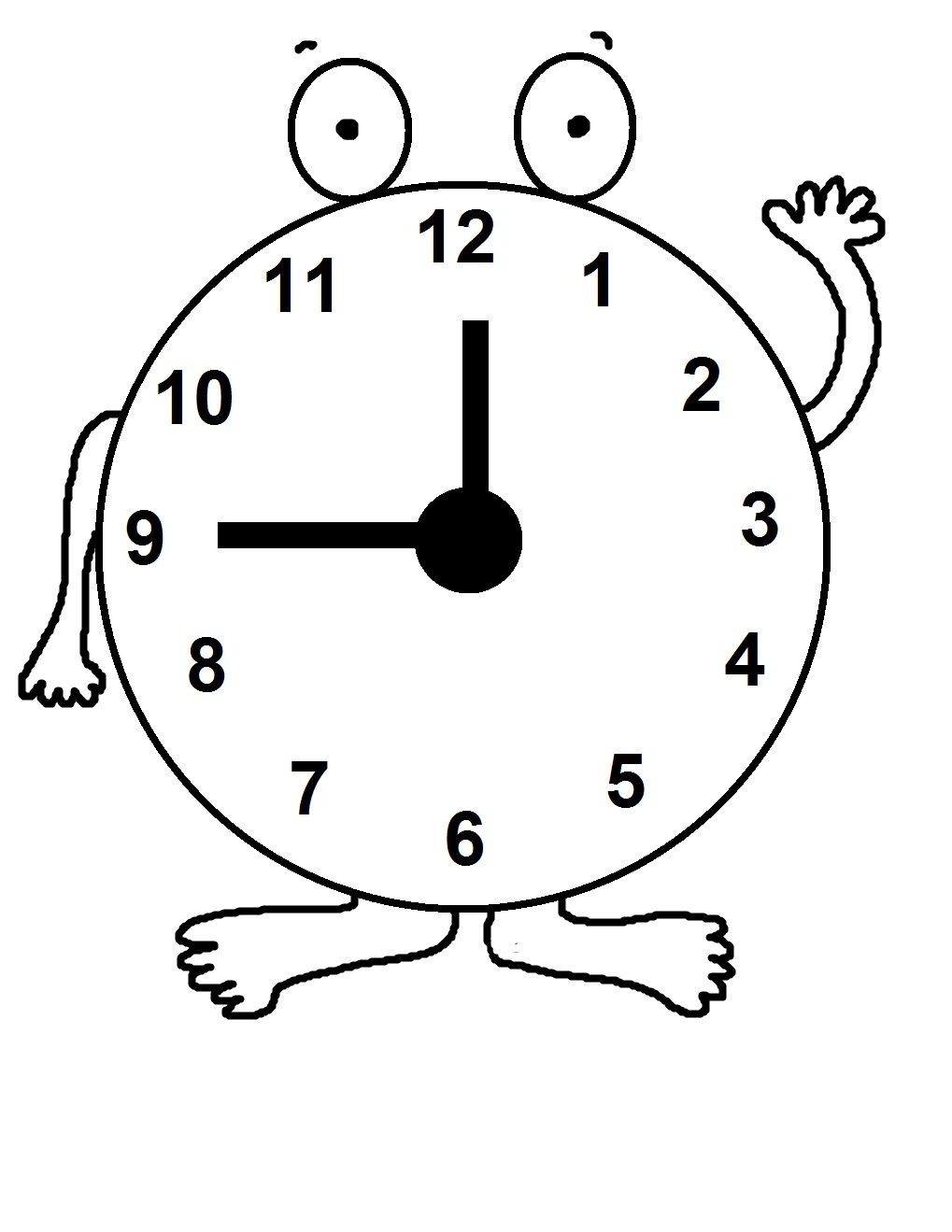 Clock Coloring Pages Printable