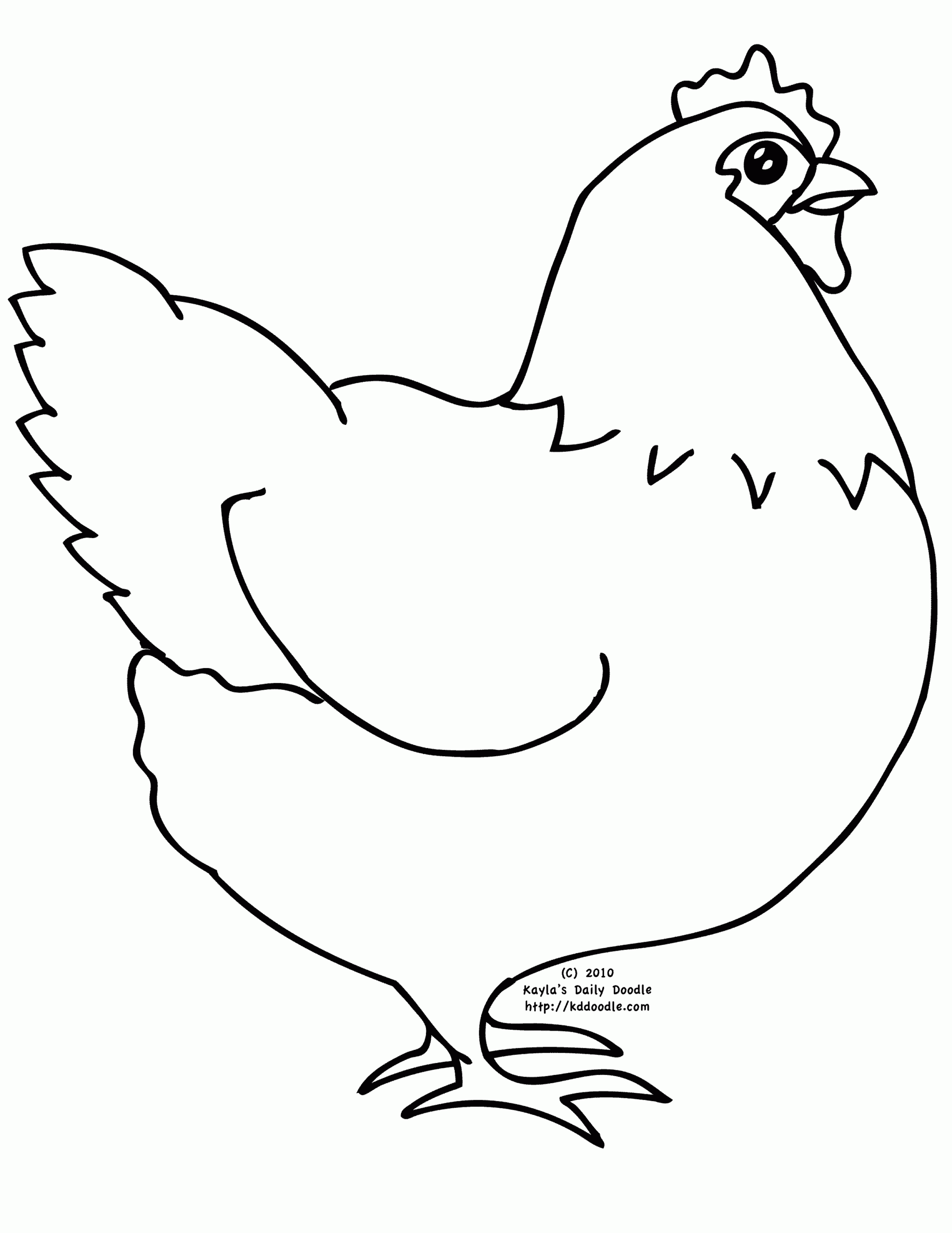 Free Printable Coloring Page Featuring A Chicken Hen Chicken Coloring Pages Chicken Coloring