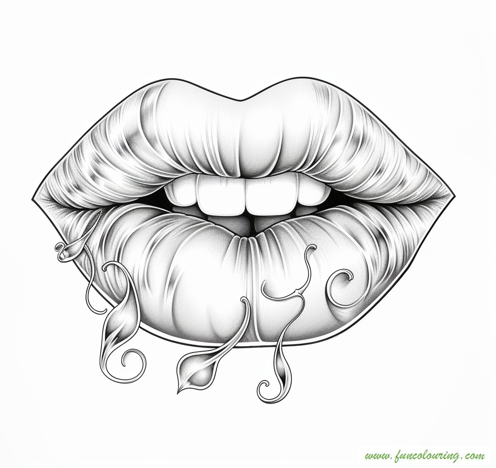 Free Printable Coloring Pages Of Lips