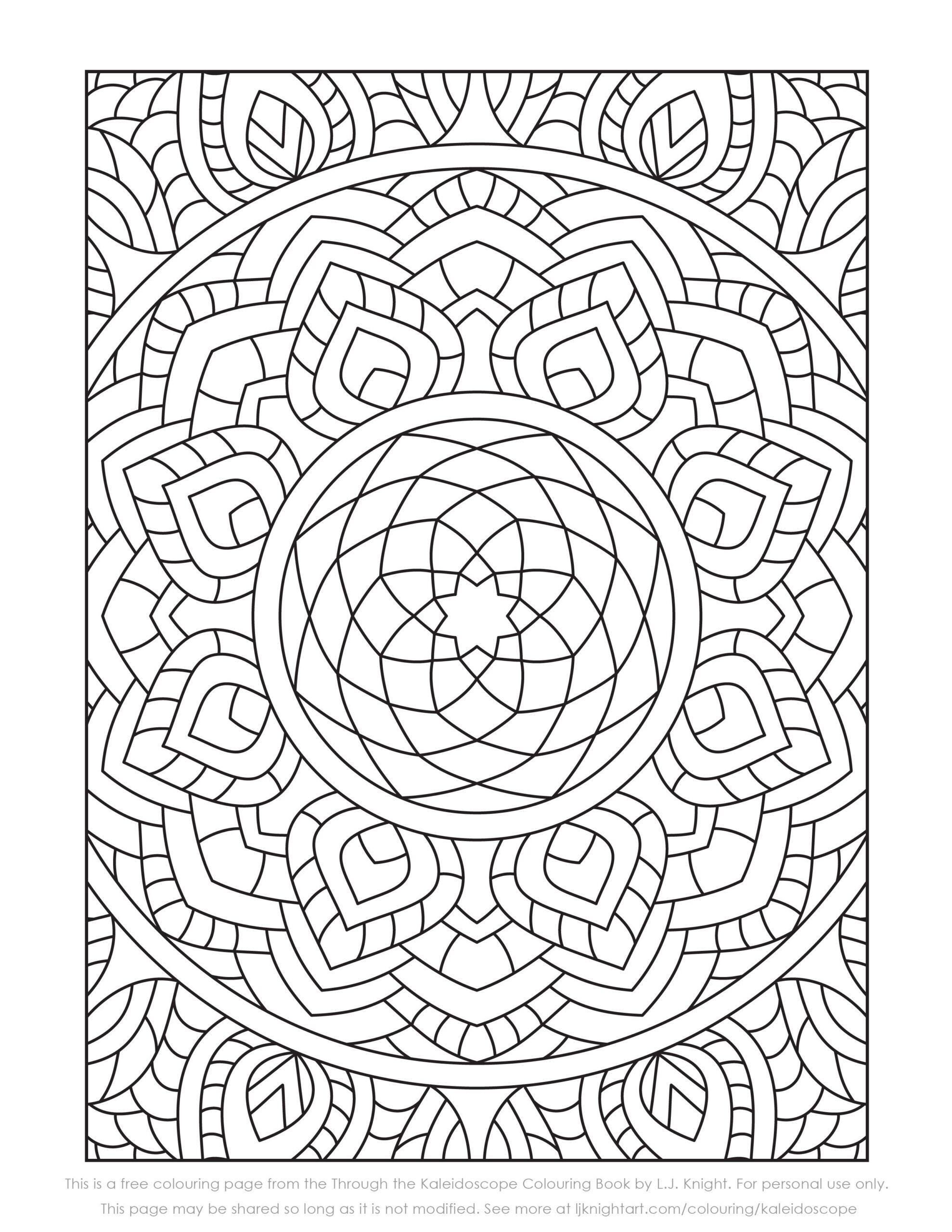 Printable Pattern Coloring Pages
