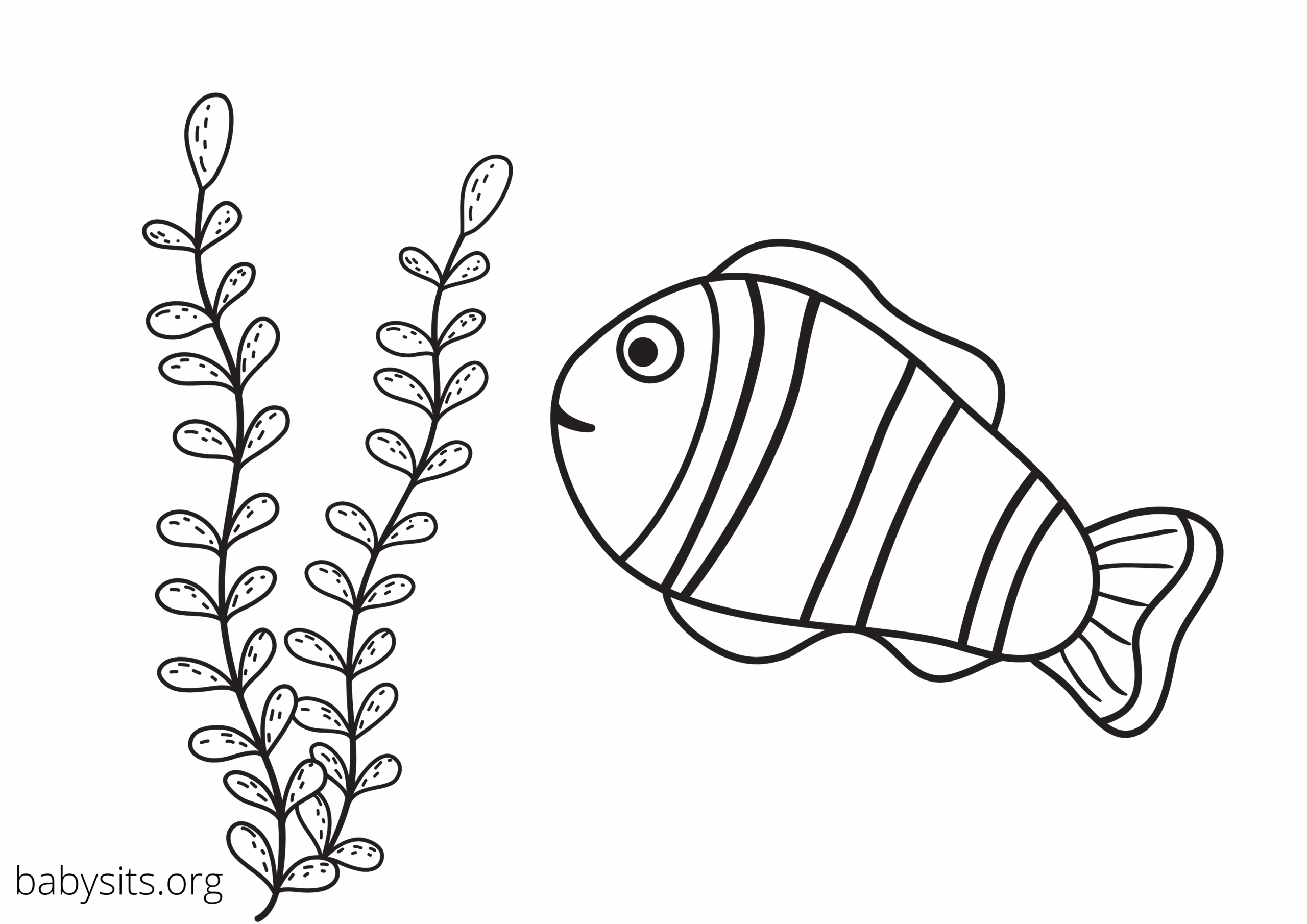 Free Printable Colouring Pages Of Sea Animals