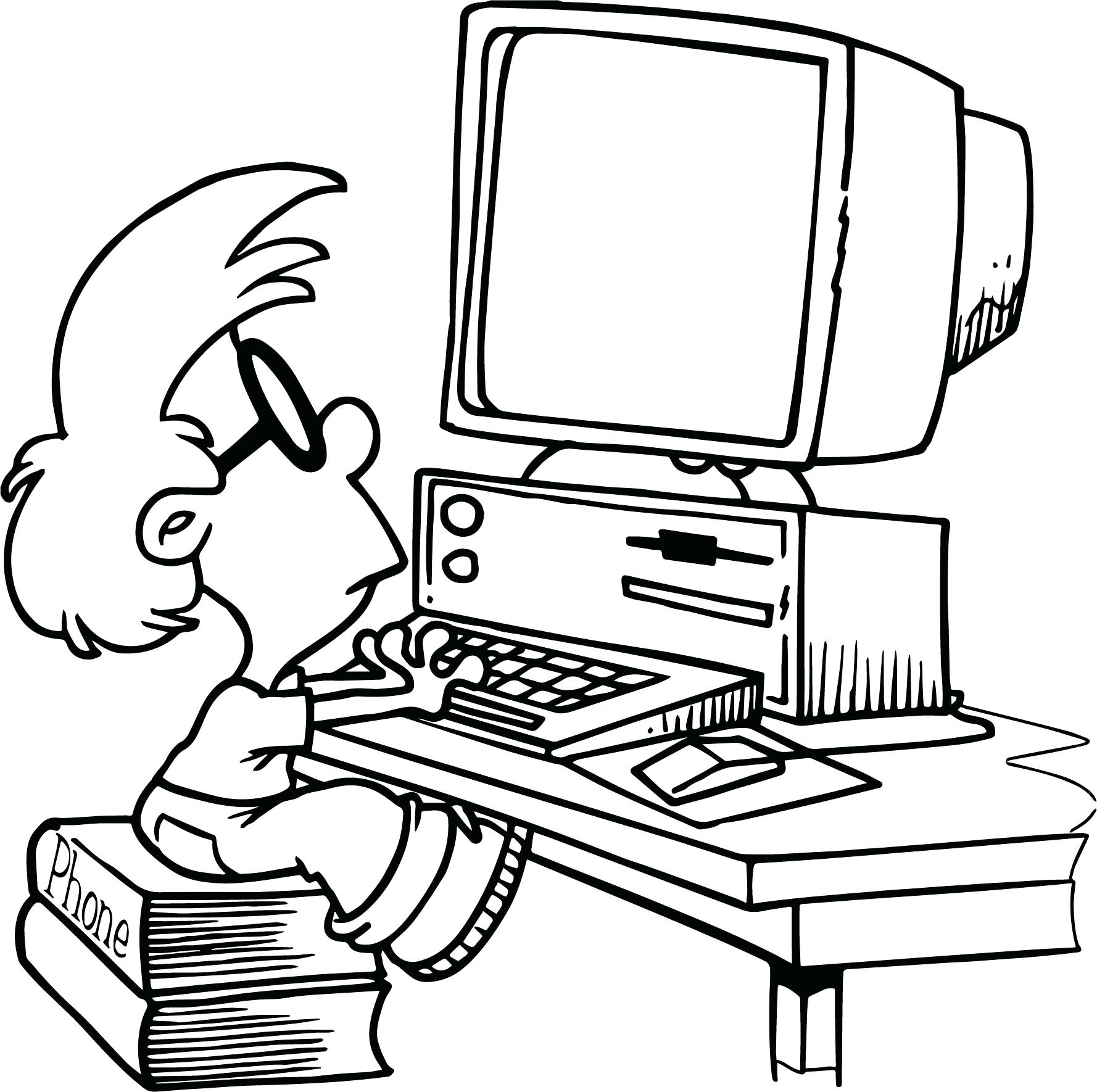 Free Printable Computer Coloring Pages