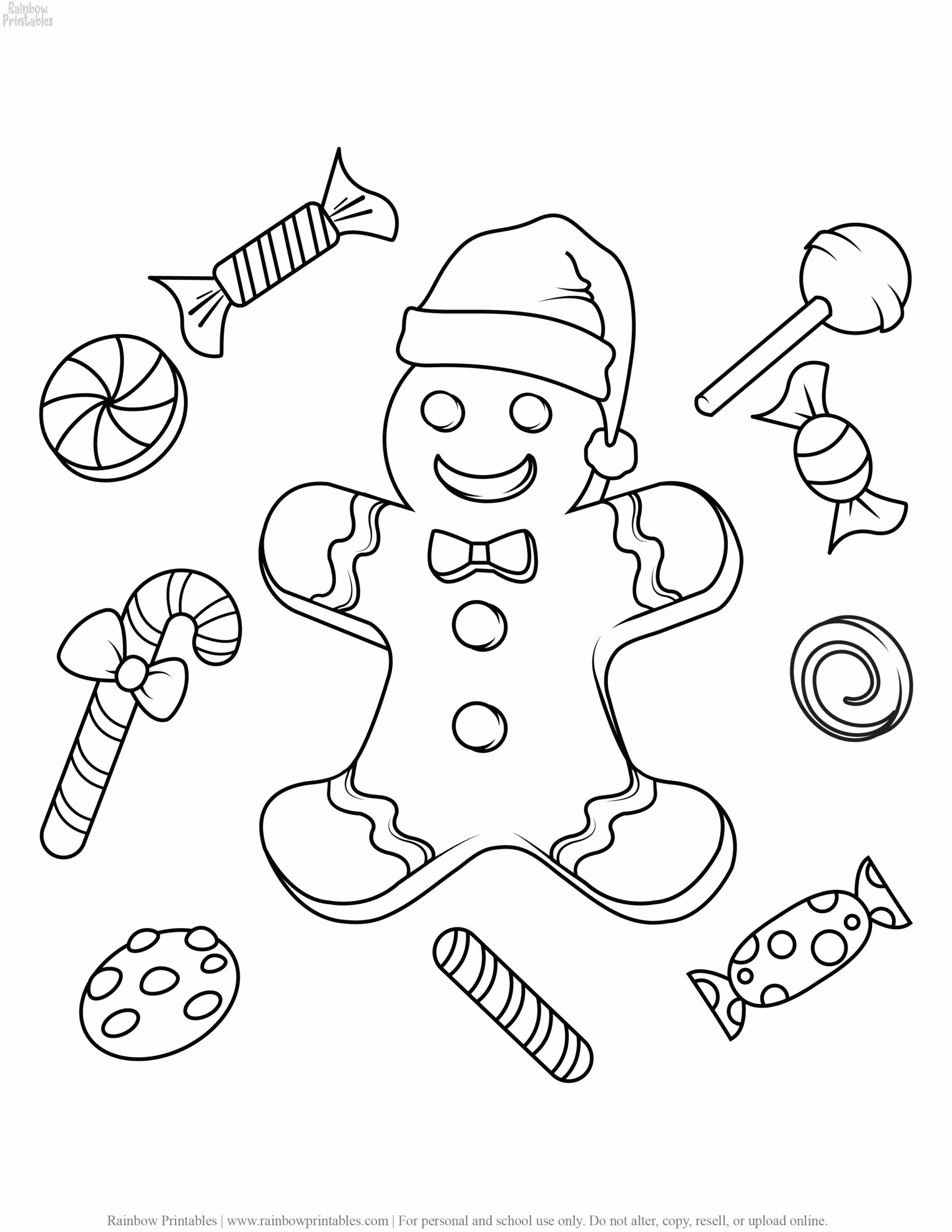 Christmas Coloring Pages Printable Cute