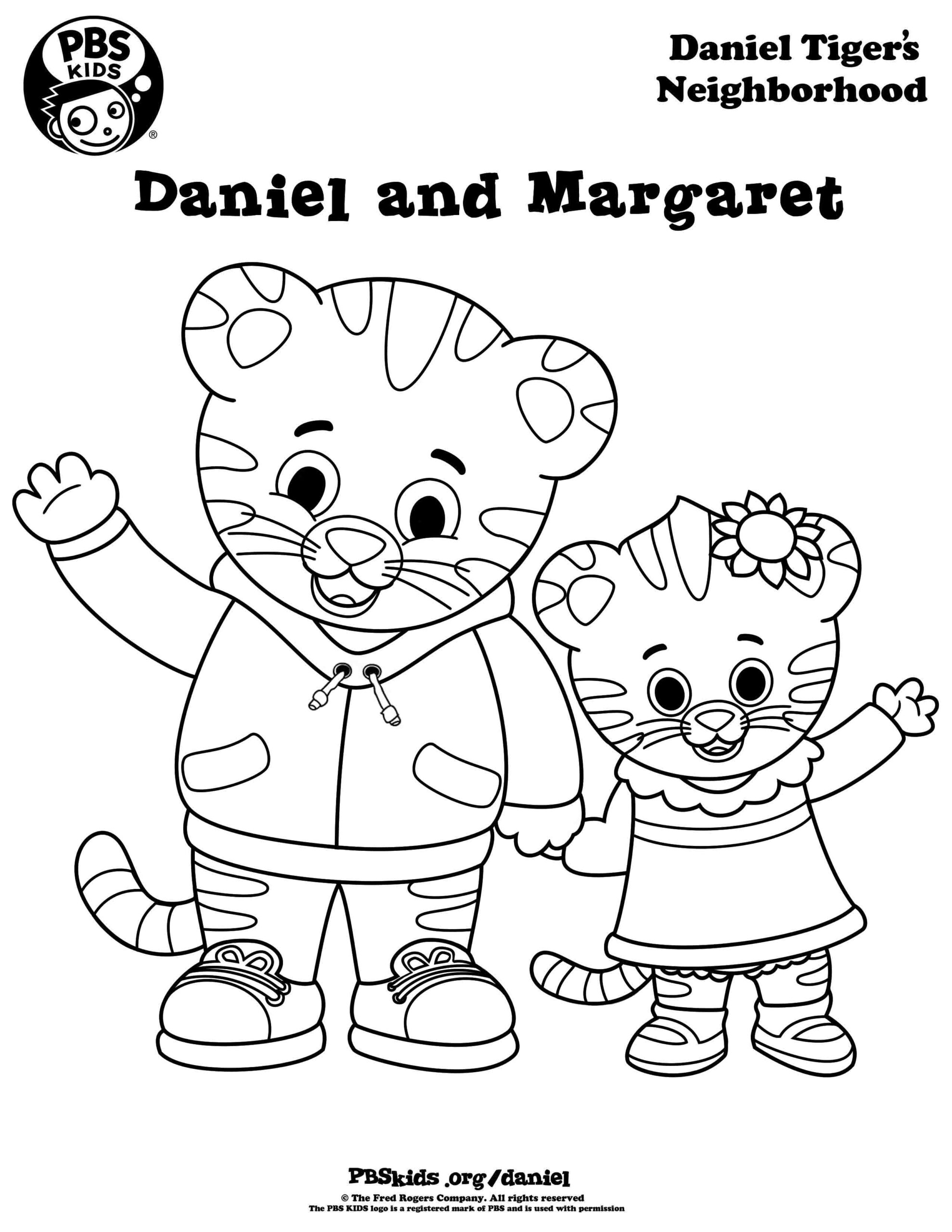Free Printable Daniel Tiger Coloring Pages