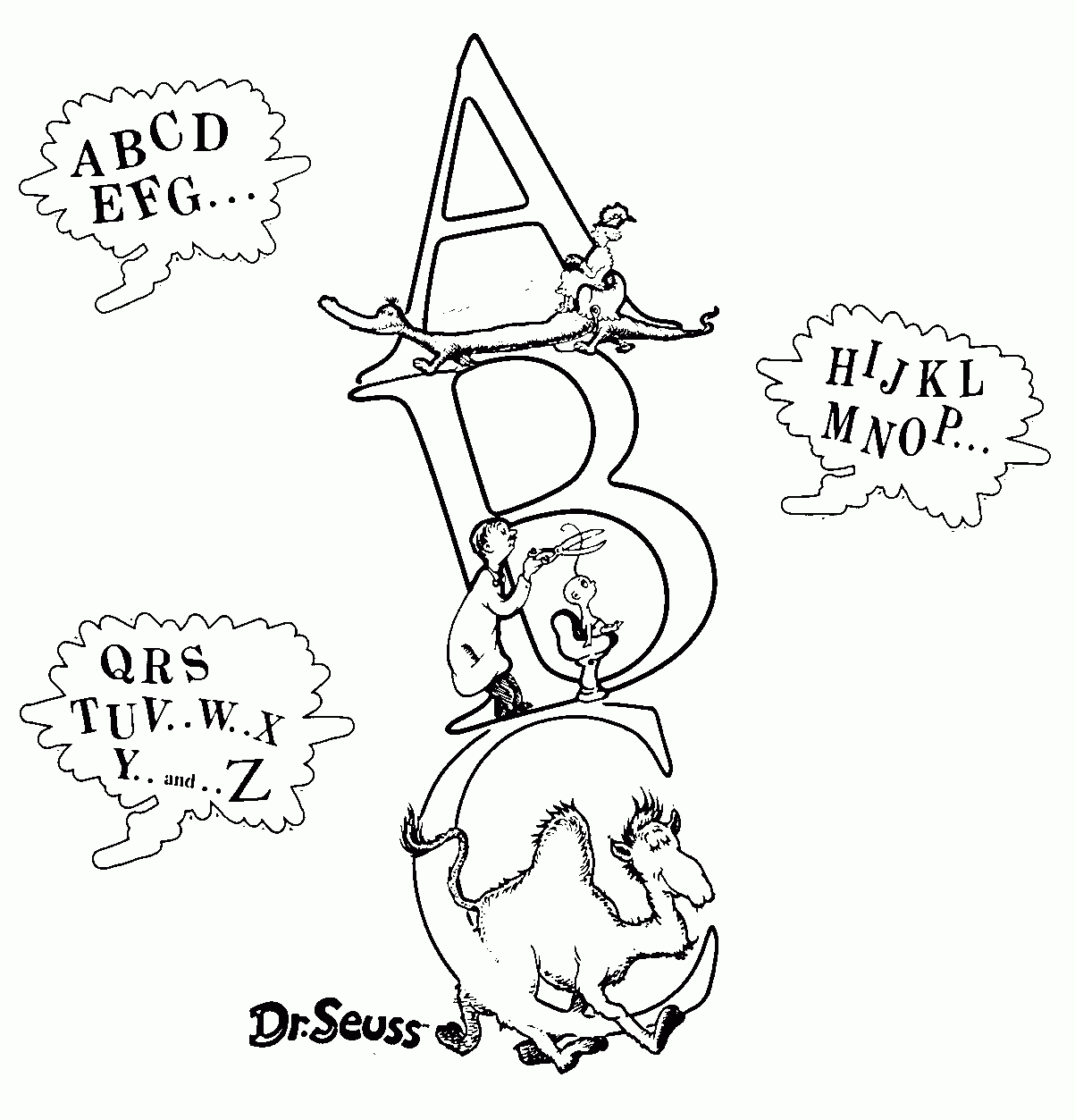 Printable Dr Seuss Coloring Pages