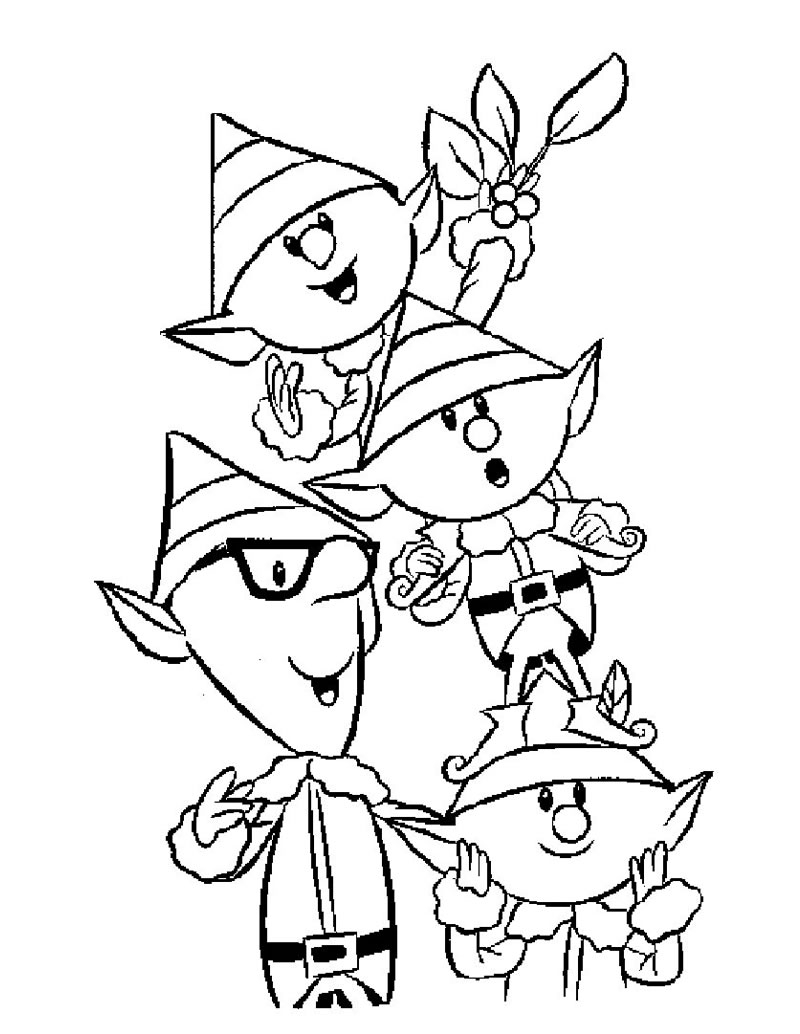 Elf Coloring Pages Printable