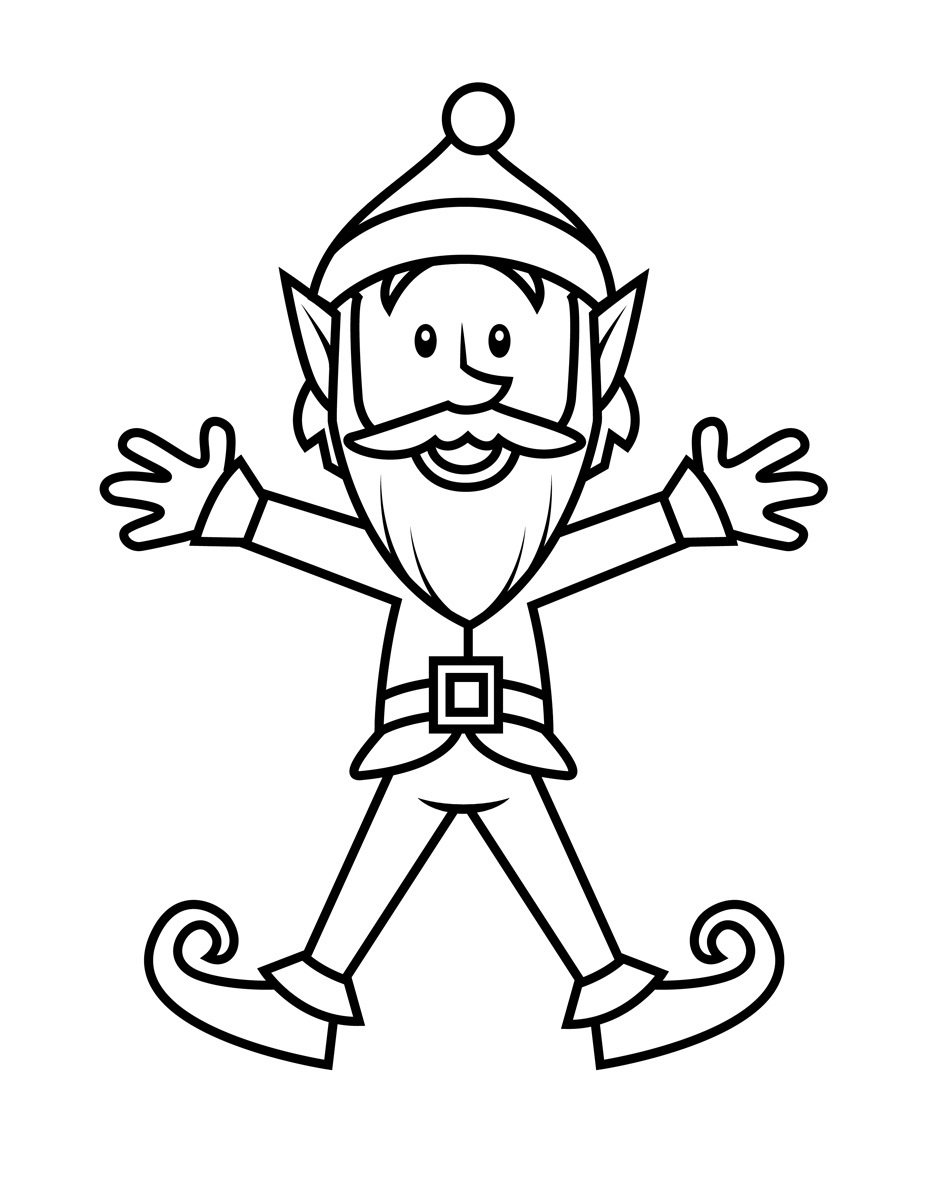 Elves Printable Coloring Pages