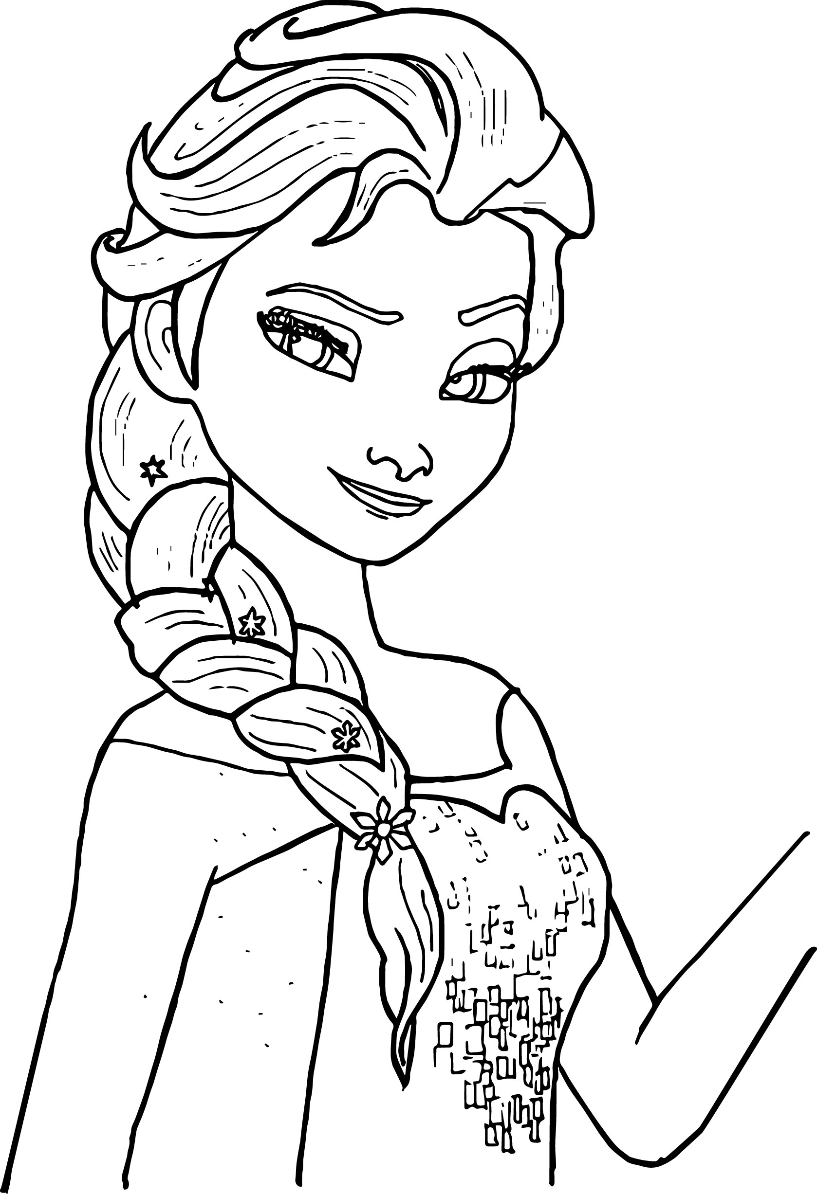 Printable Princess Elsa Coloring Pages