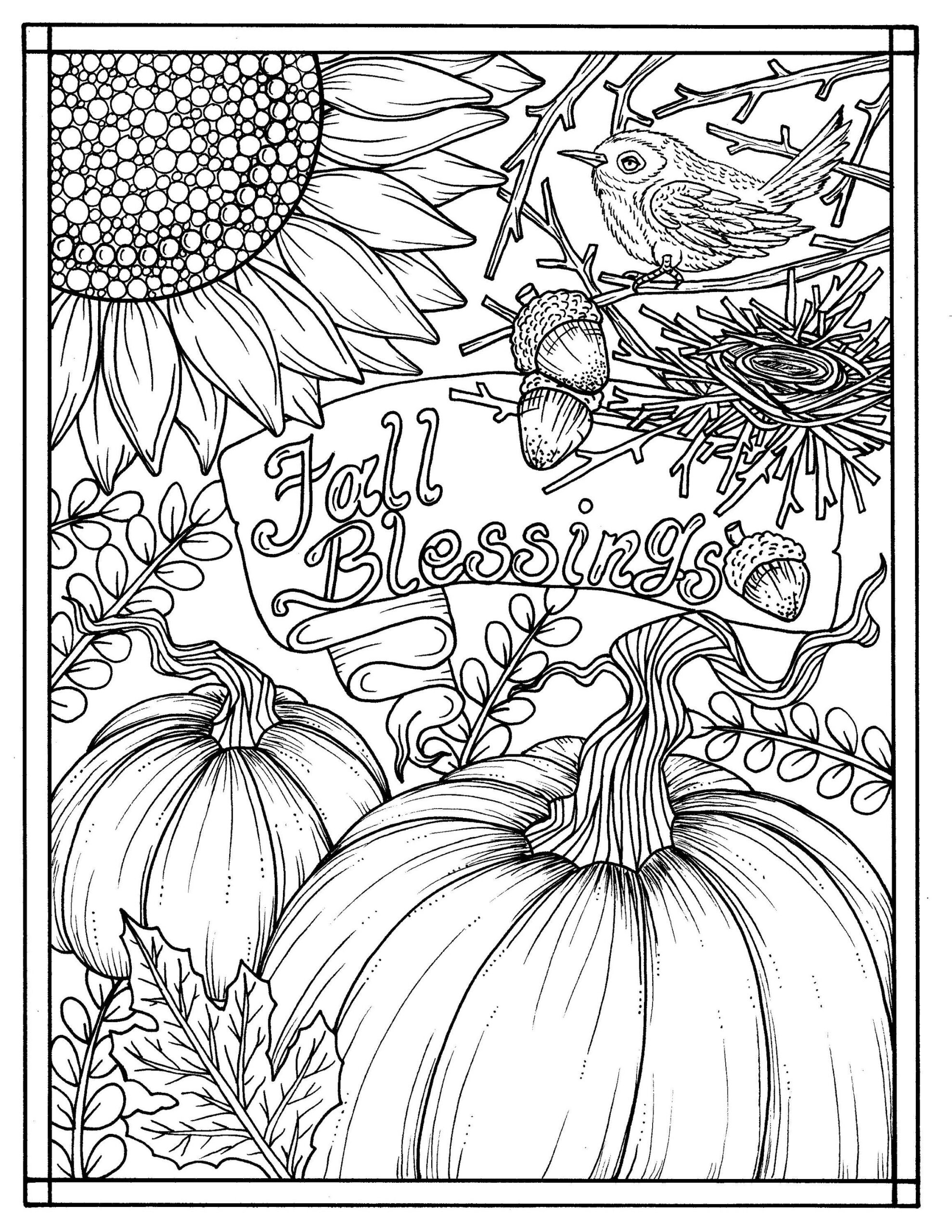 Fall Coloring Pages Printable