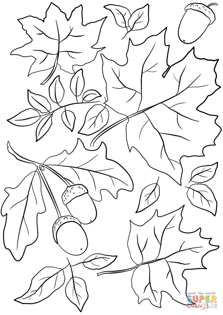 Free Printable Fall Leaves Coloring Pages At GetColorings Free Printable Colorings Pages
