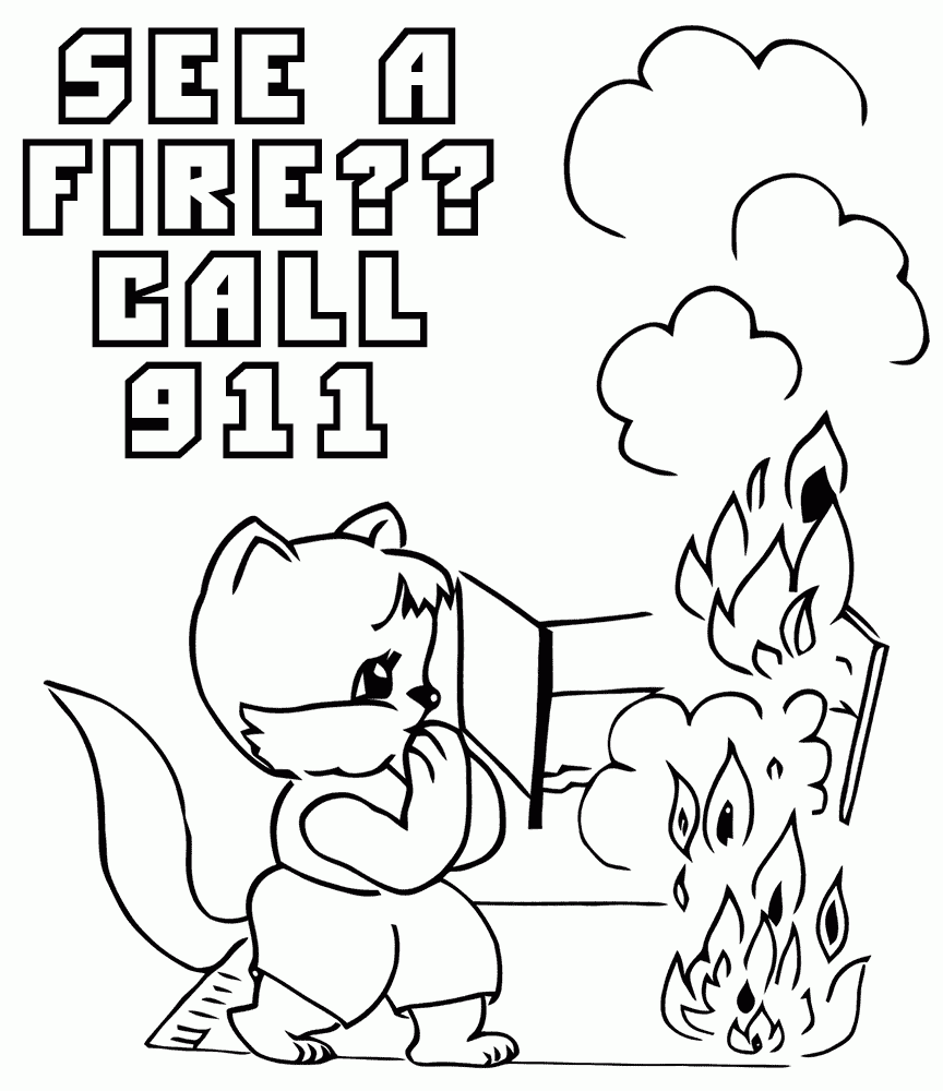 Free Printable Fire Safety Coloring Pages