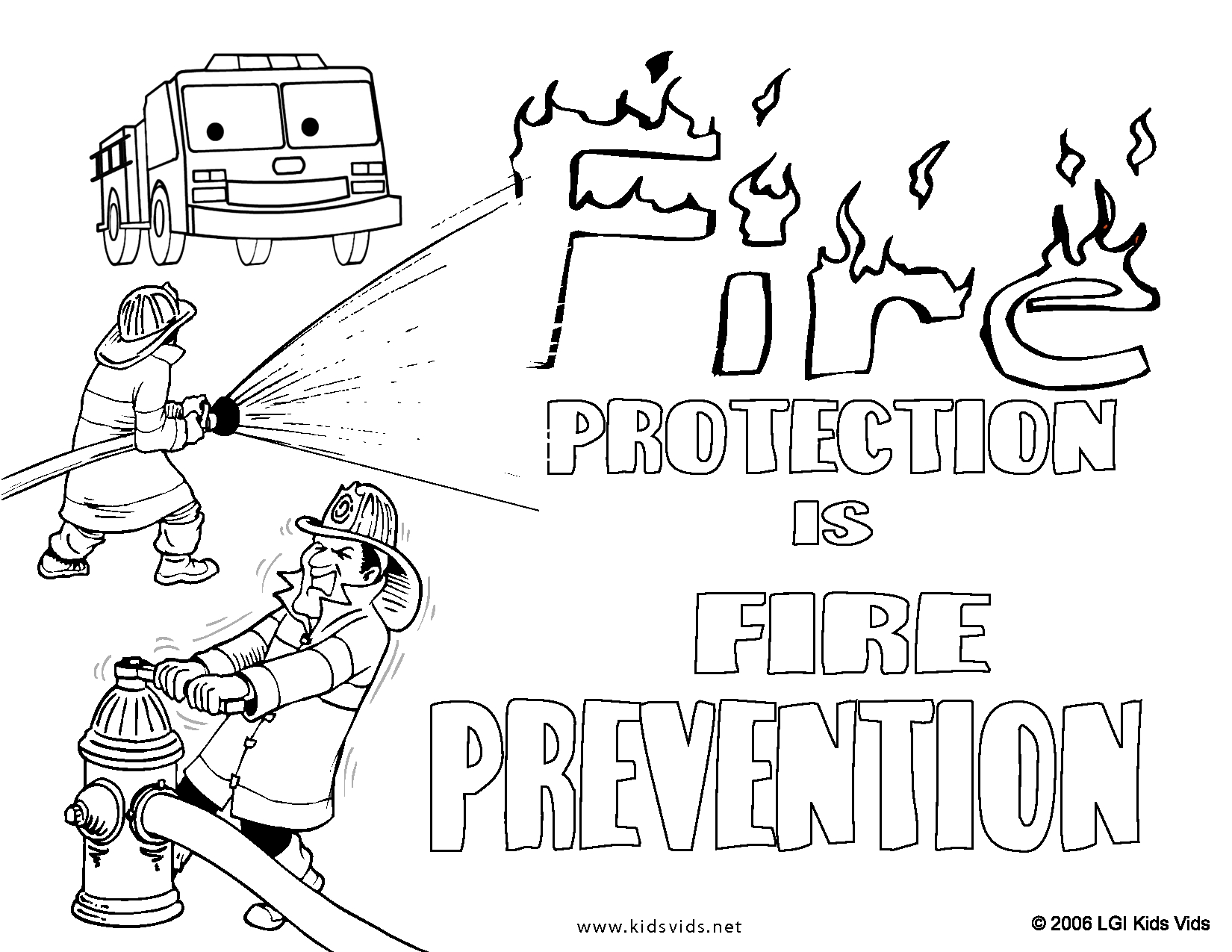 Fire Coloring Pages Printable