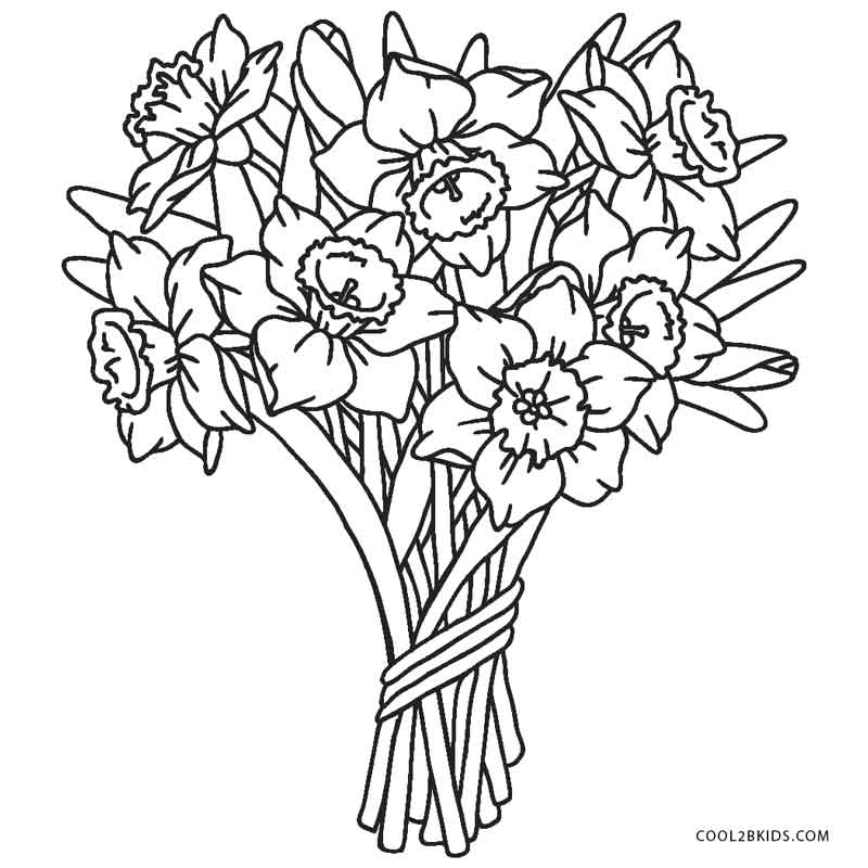 Coloring Pages Free Printable Flower