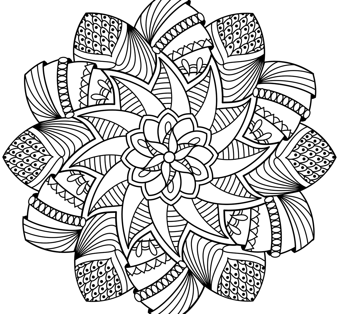 Flower Printable Mandala Coloring Pages
