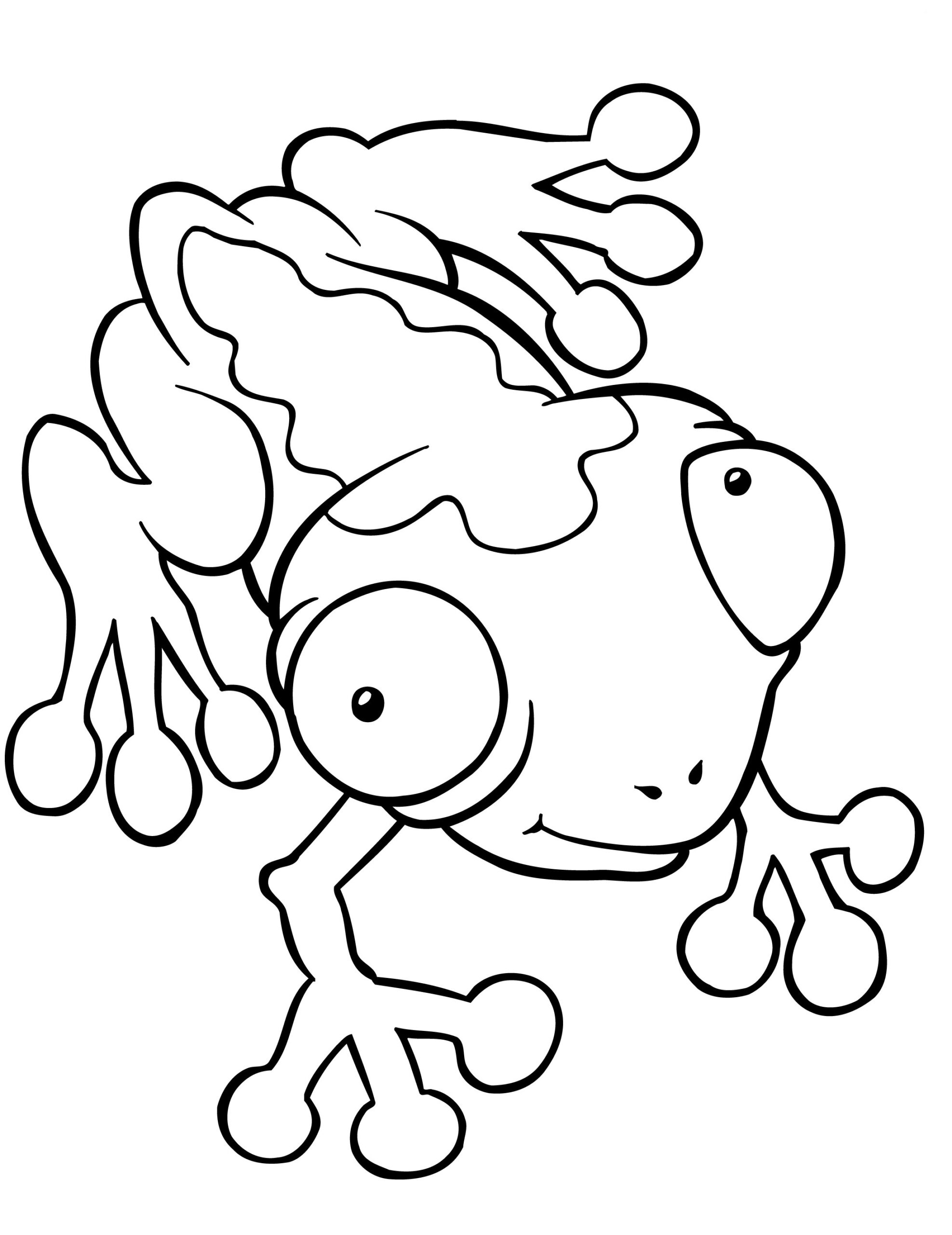 Frog Printable Coloring Pages