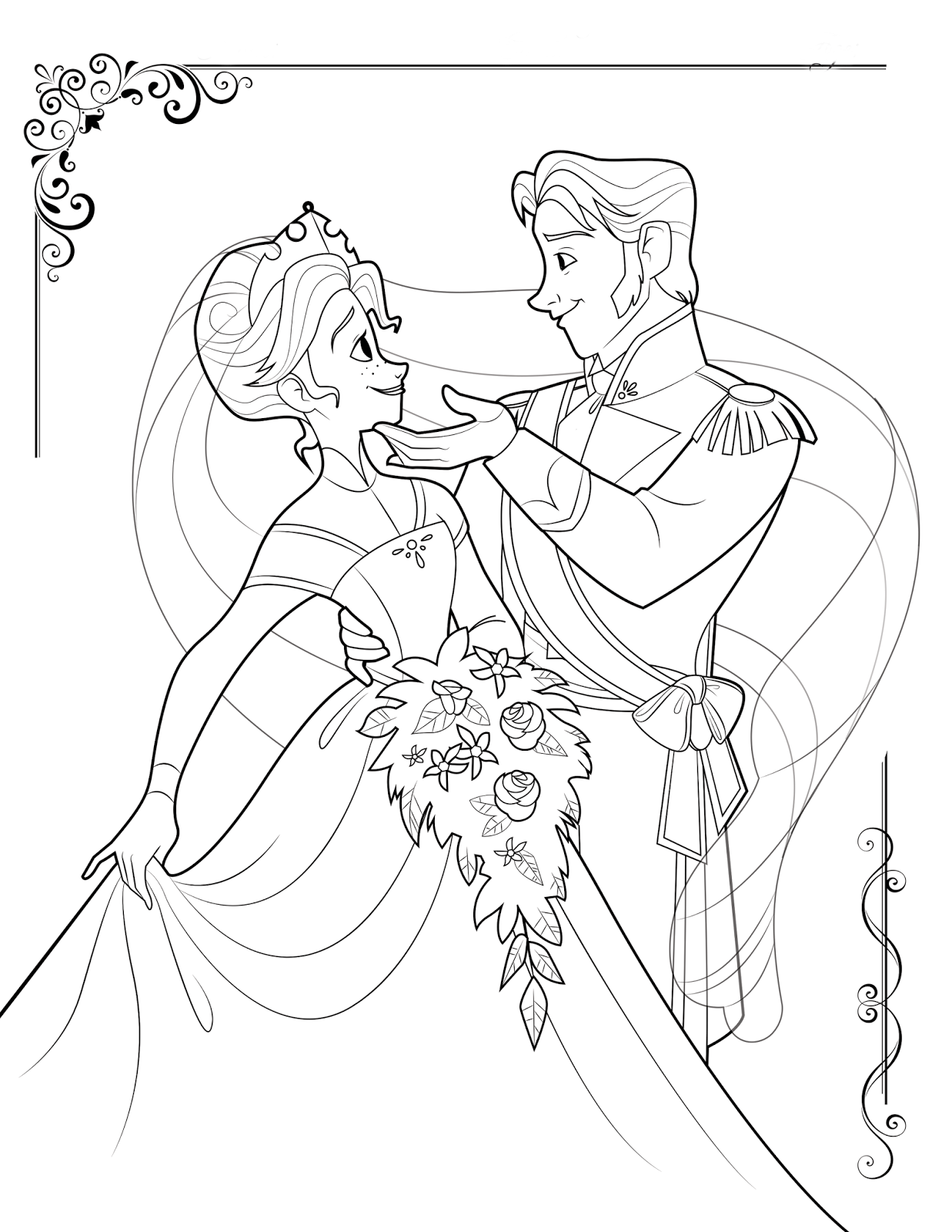 Frozen Free Printable Coloring Page