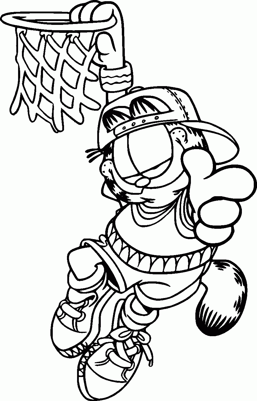 Free Printable Garfield Coloring Pages For Kids