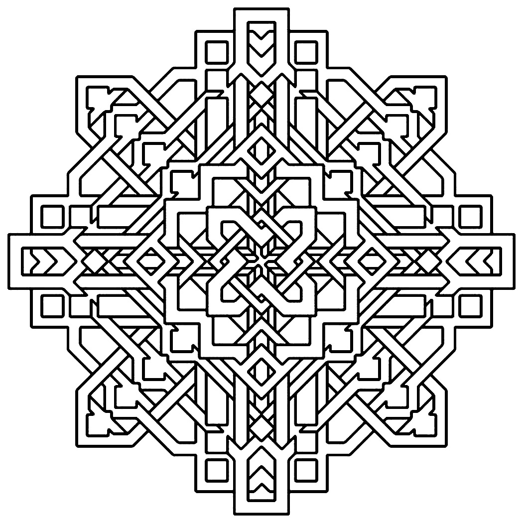 Free Printable Geometric Coloring Pages For Kids