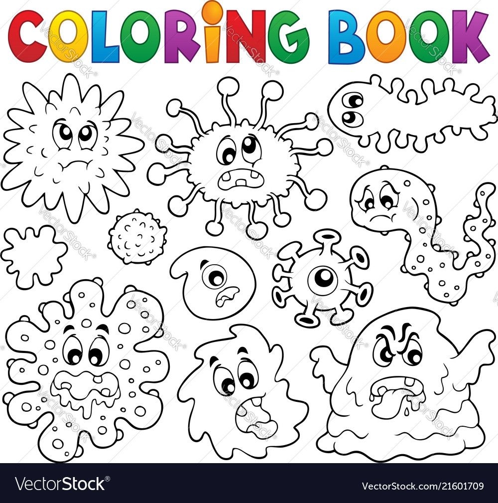 Free Printable Germ Coloring Pages LitzyaxSullivan
