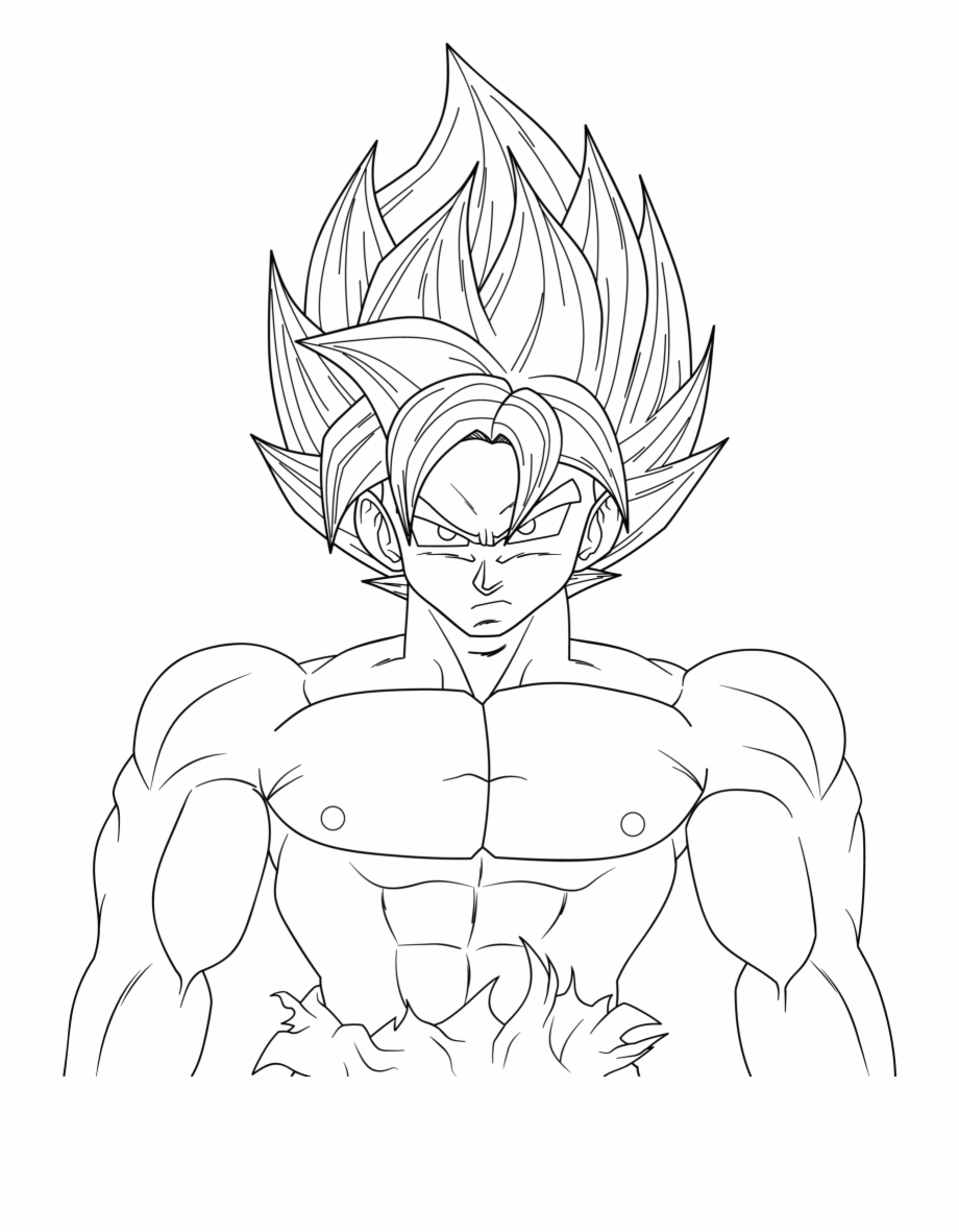 Free Printable Goku Coloring Pages Coloring Pages