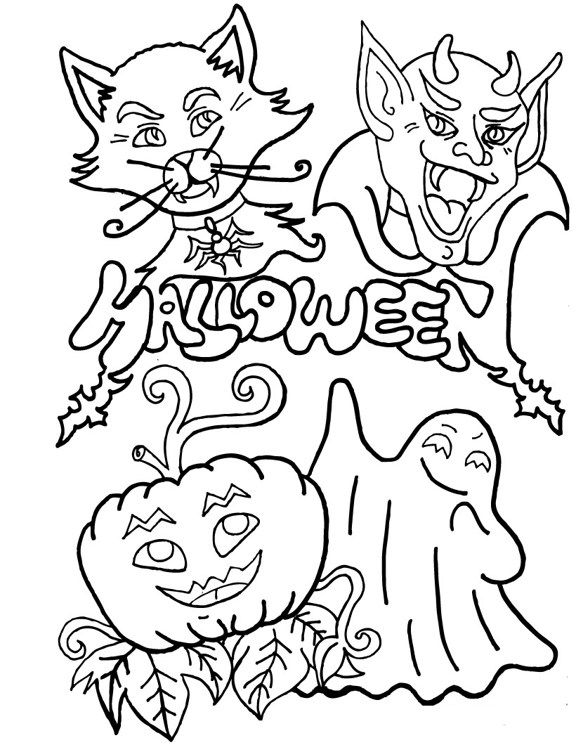 Coloring Pages For Halloween Printable