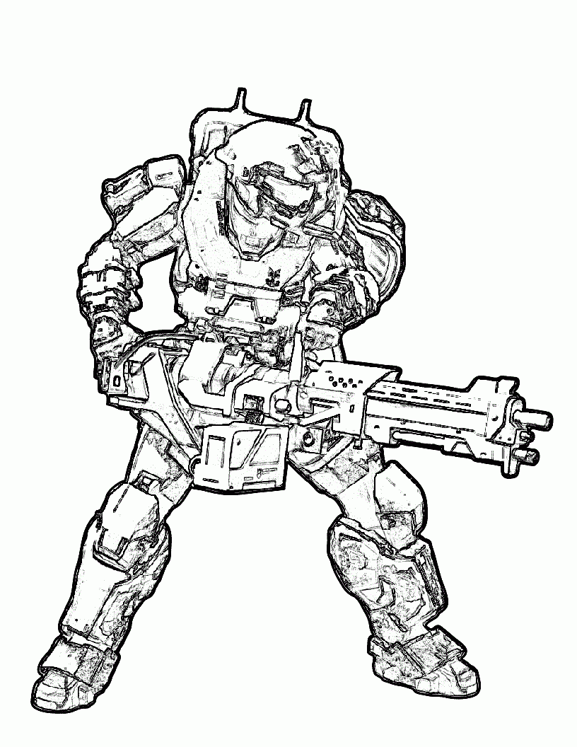 Free Printable Halo Coloring Pages For Kids