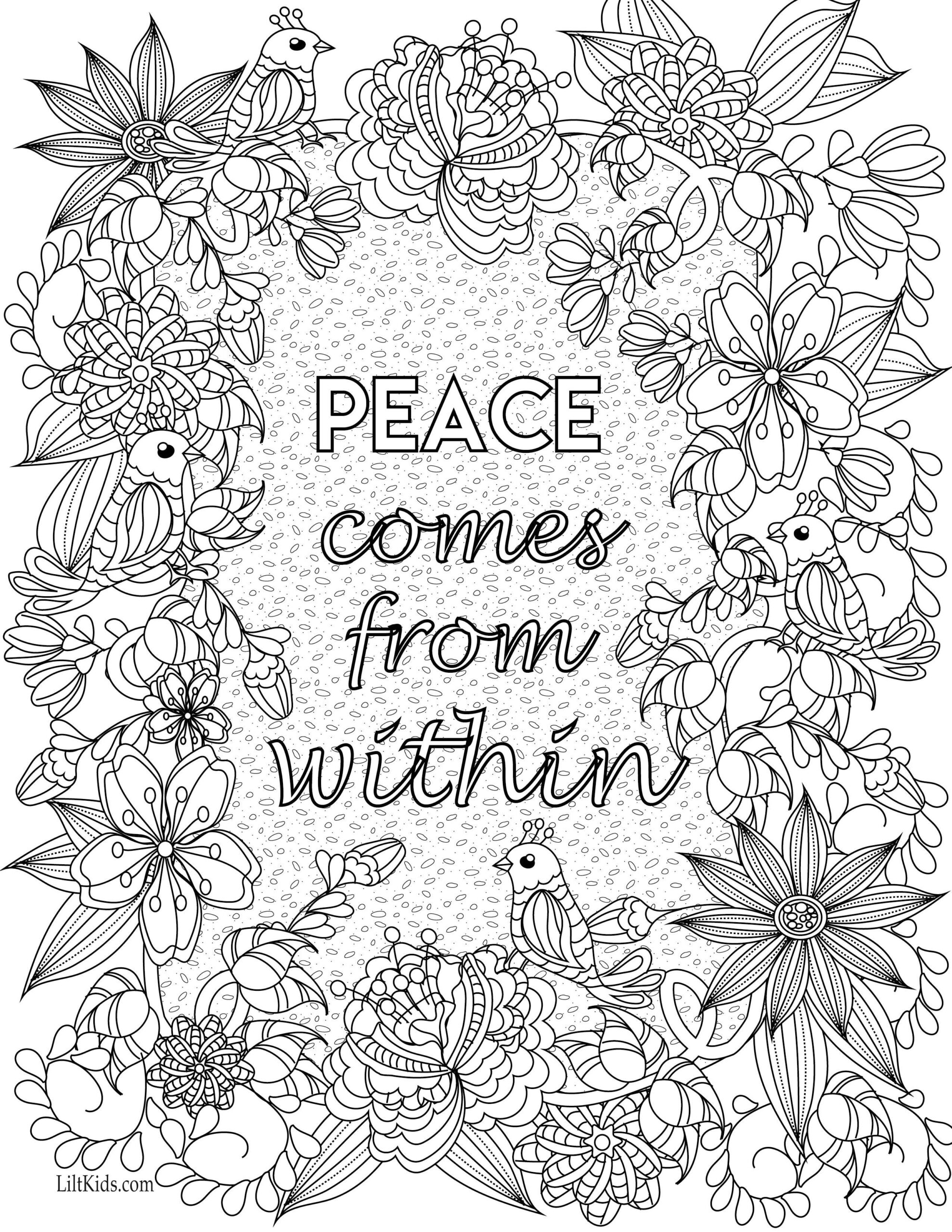 Free Printable Inspirational Coloring Pages