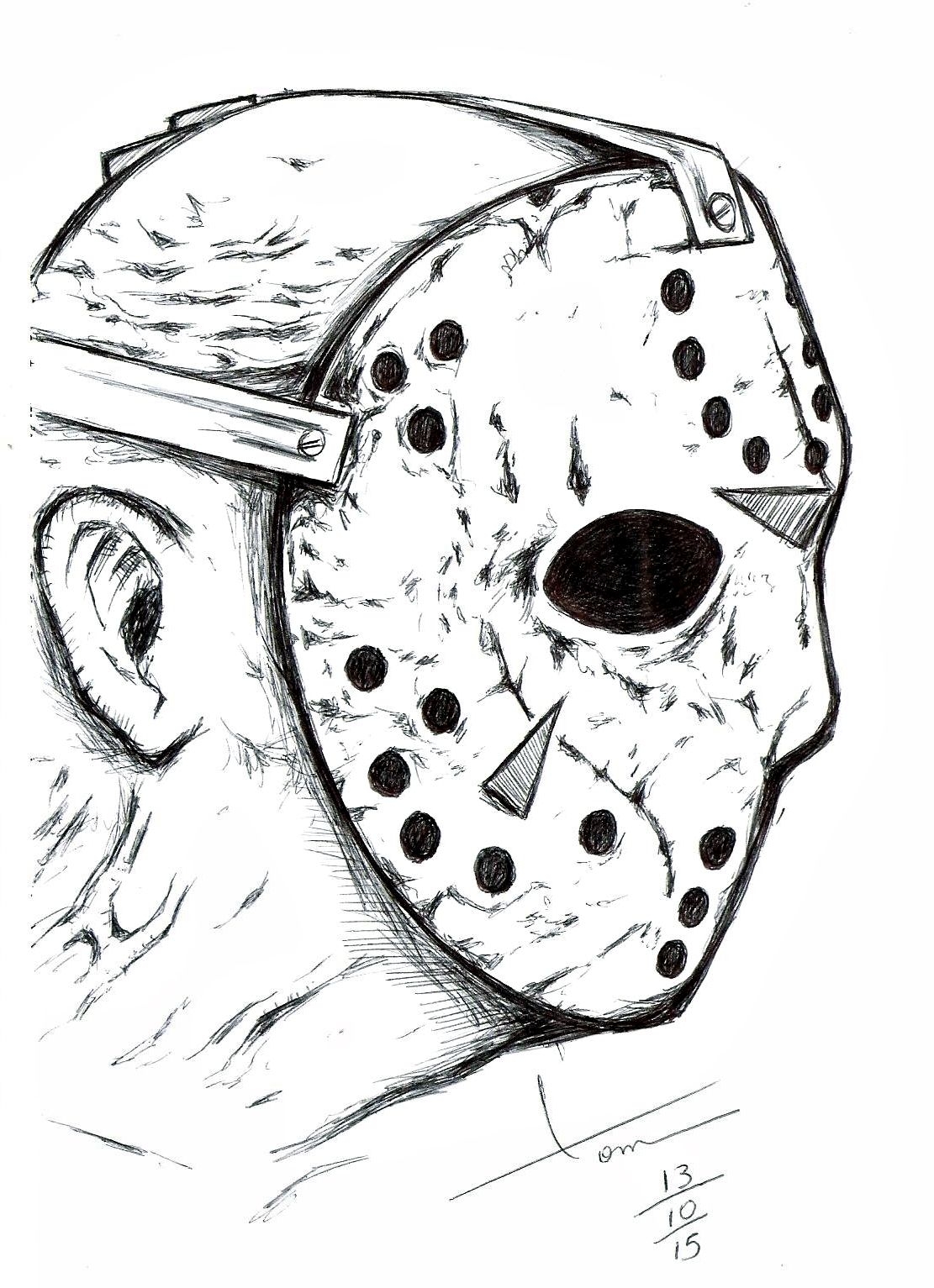 Free Printable Jason Voorhees Coloring Pages